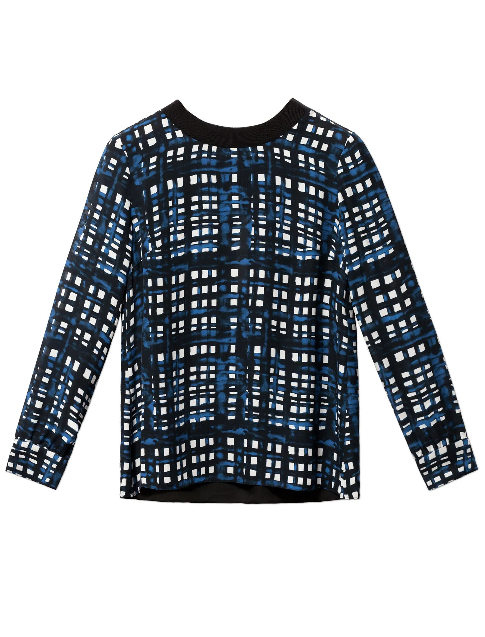 Crewneck Top Navy Plaid sold by SHOP NEIGHBOR product image thumbnail 5