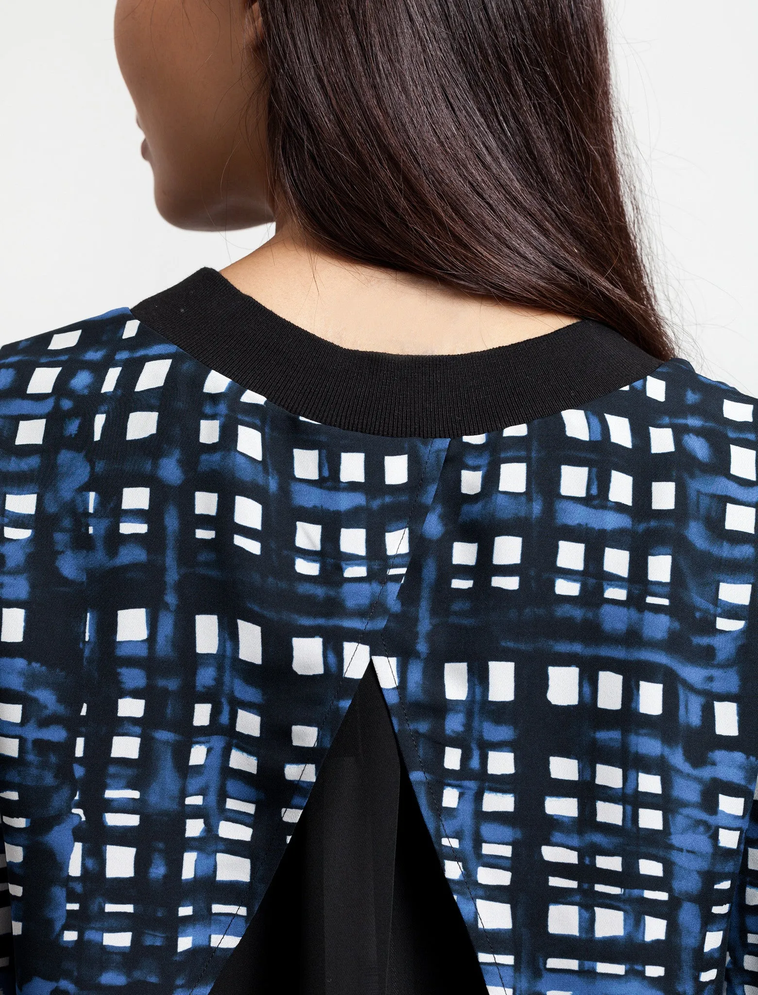 Crewneck Top Navy Plaid sold by SHOP NEIGHBOR product image thumbnail 2