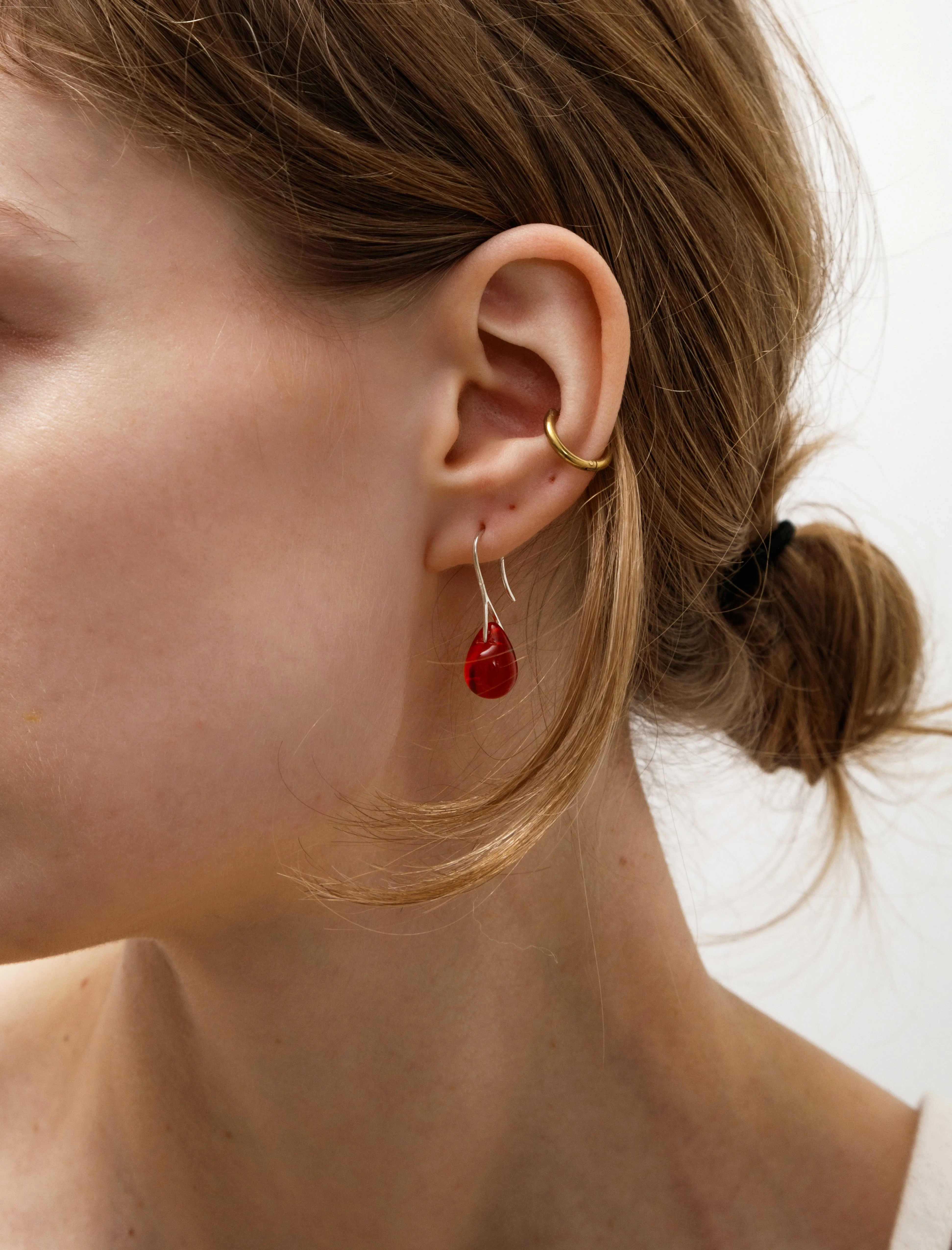 Gota Mini Earrings Red sold by SHOP NEIGHBOR product image thumbnail 2