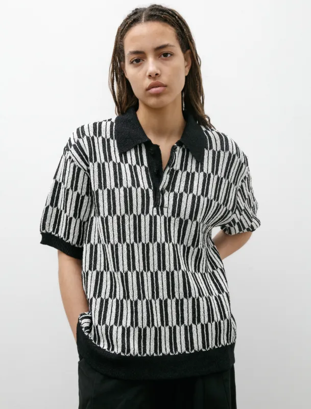 Paper Polo Sweater B+W Arrow made by Needles Womens