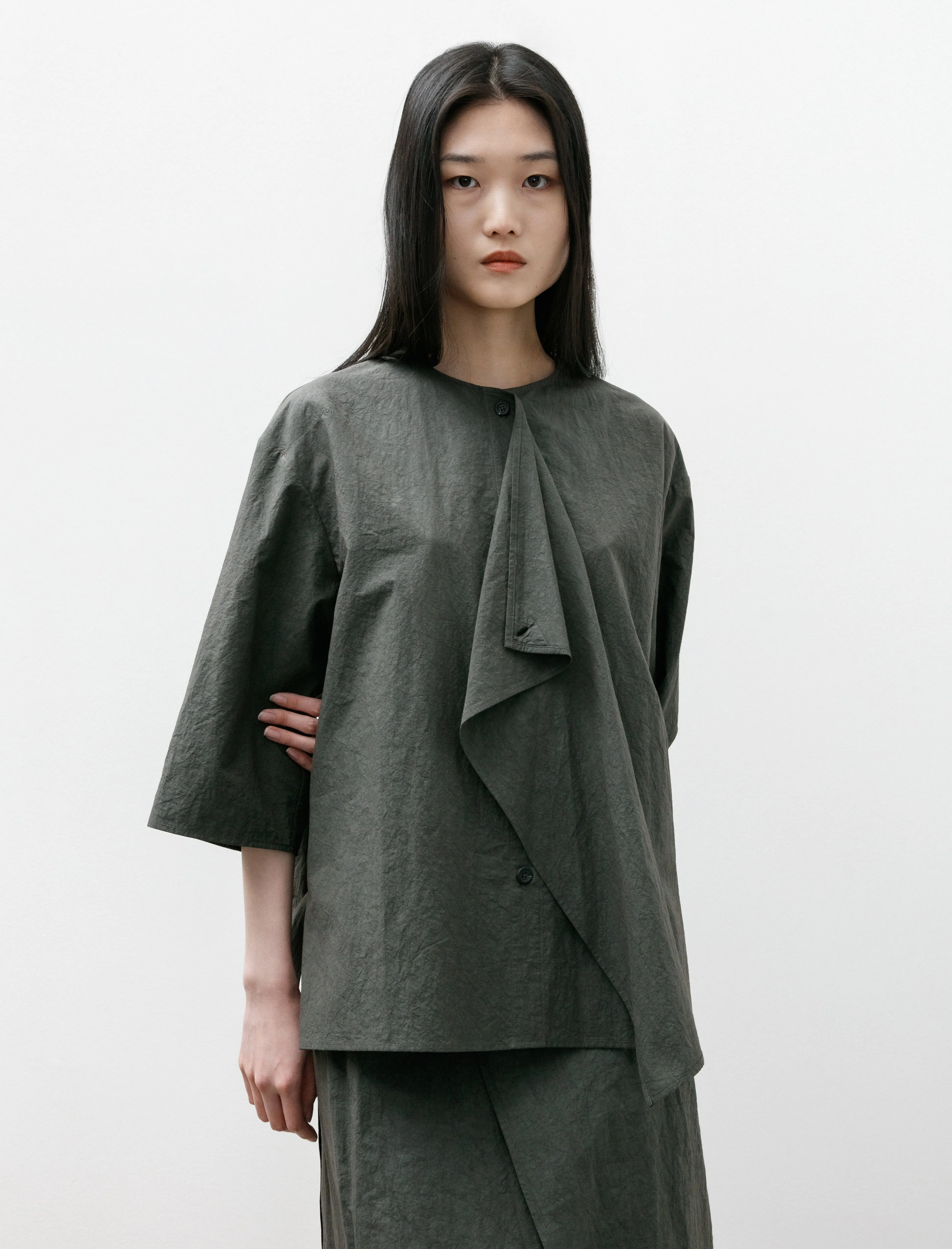 Panel Shirt Coal sold by SHOP NEIGHBOR