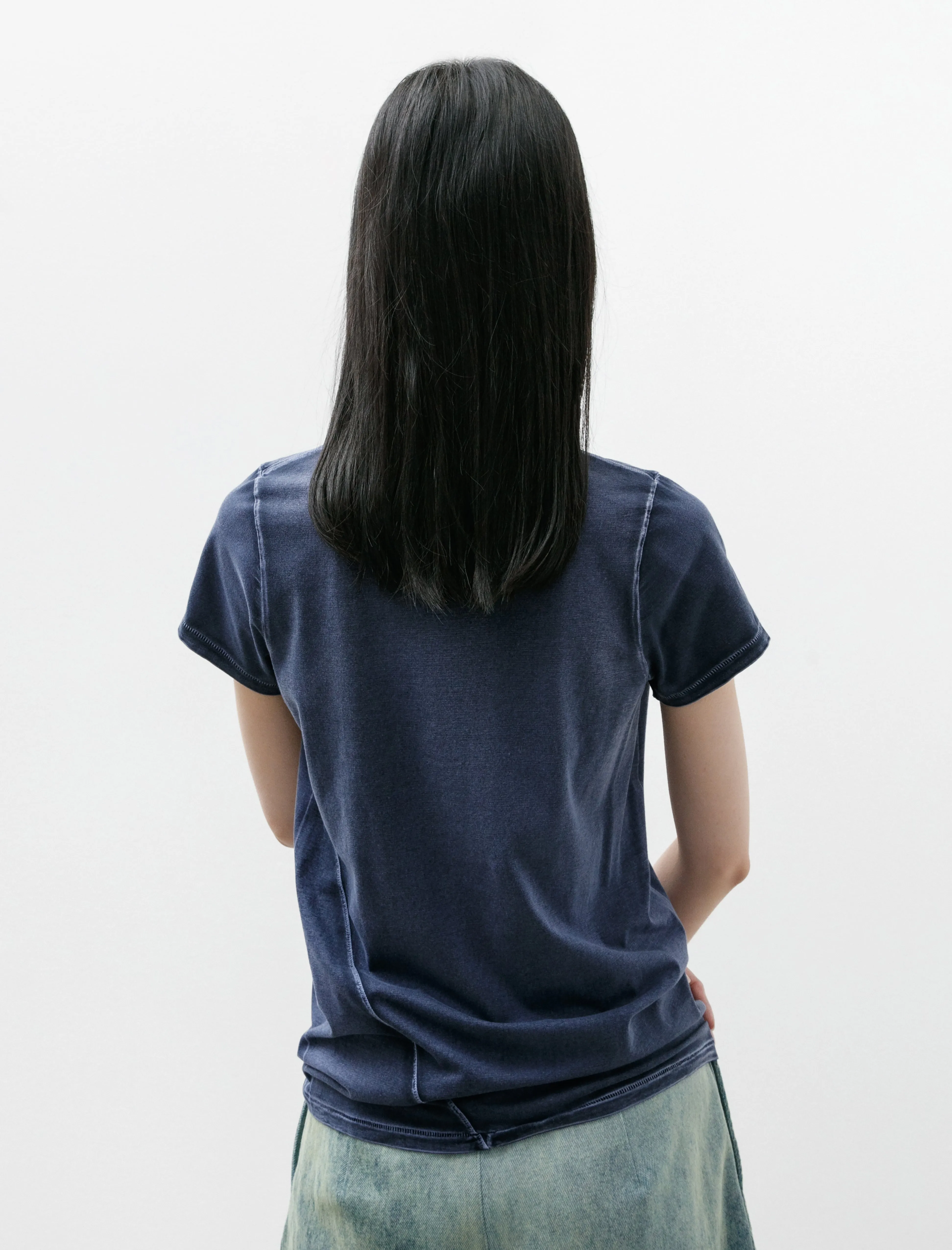 Bias Baby Tee Indigo sold by SHOP NEIGHBOR product image thumbnail 5