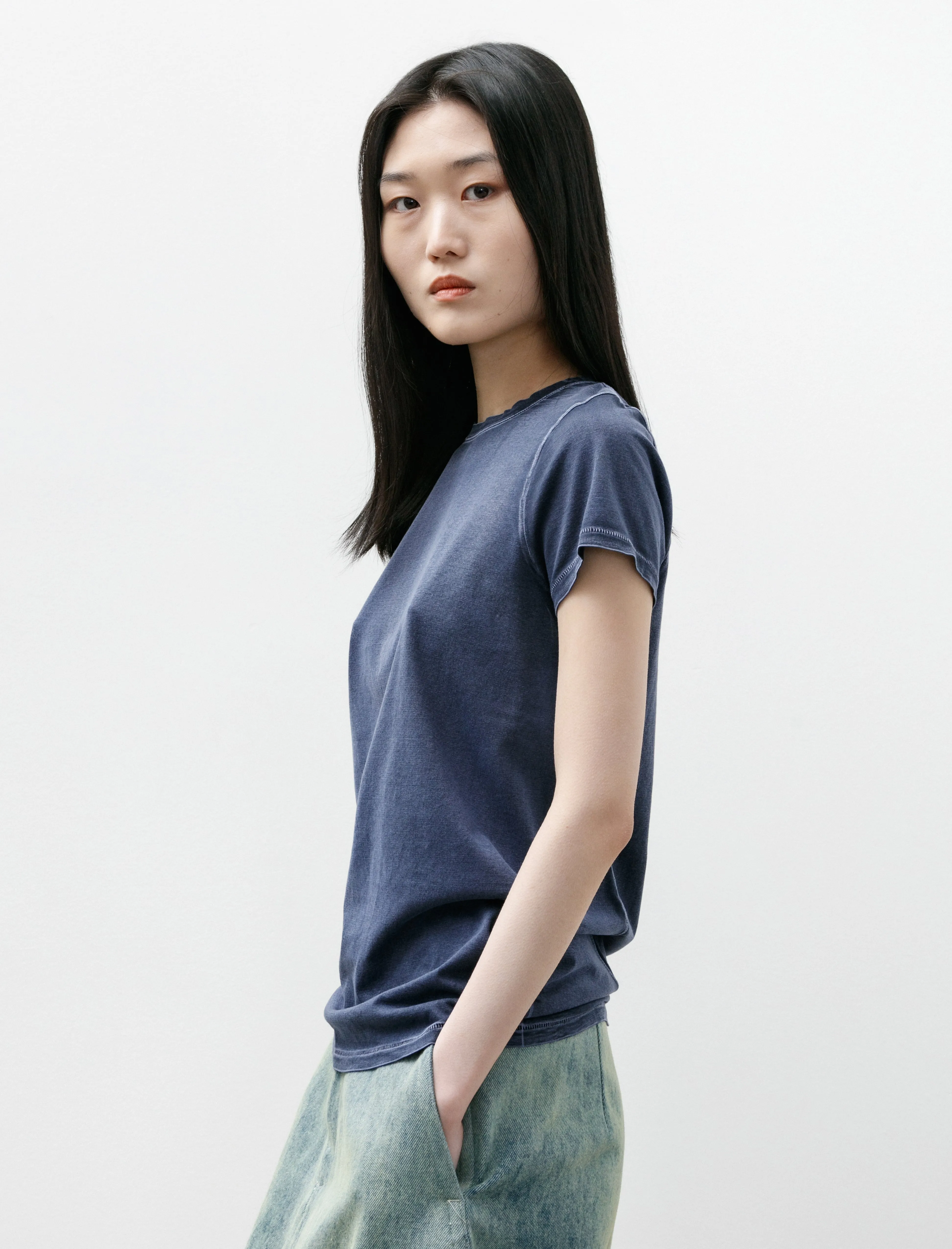 Bias Baby Tee Indigo sold by SHOP NEIGHBOR product image thumbnail 4