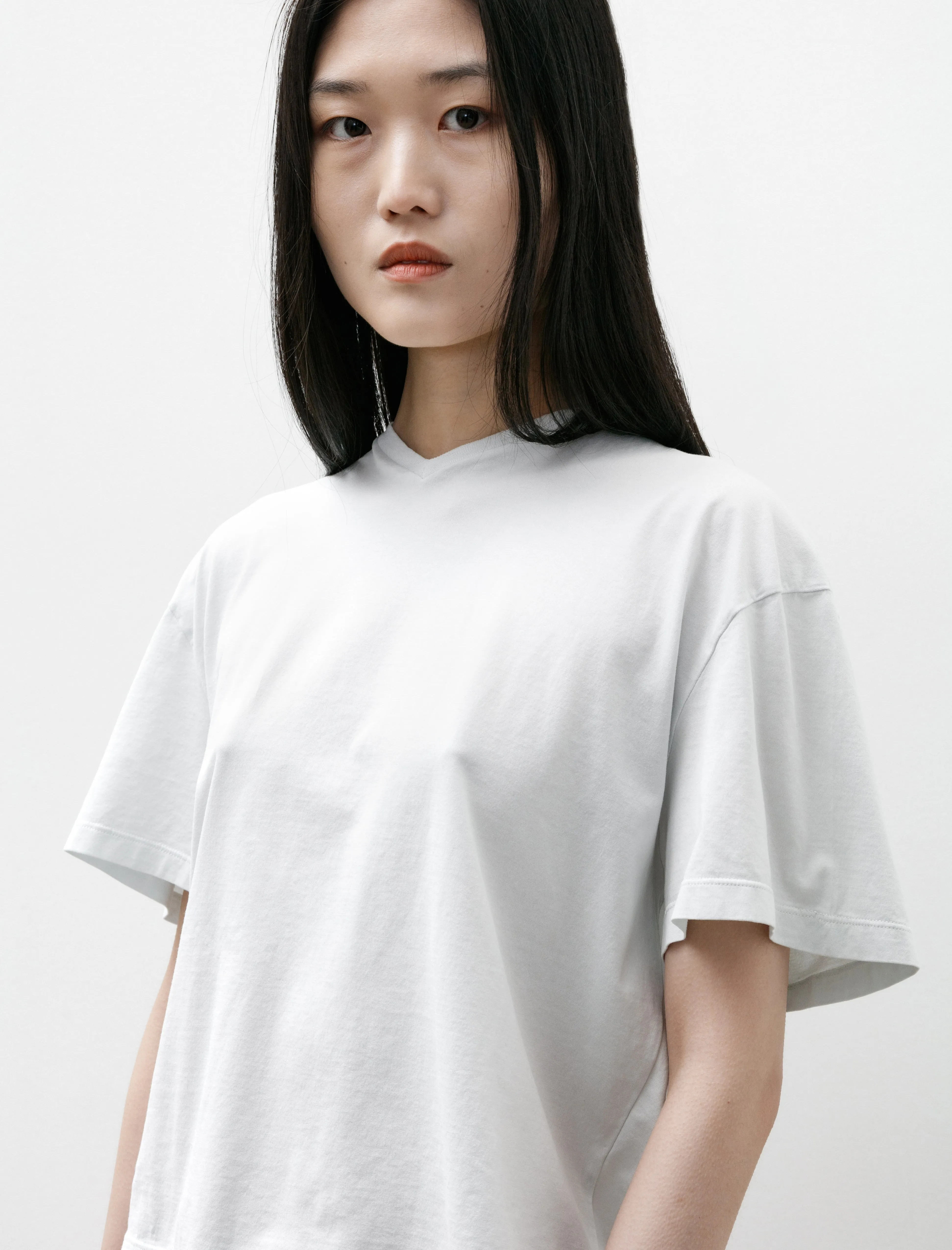 V-Neck T-Shirt Short Sleeve Perle Jersey sold by SHOP NEIGHBOR product image thumbnail 2