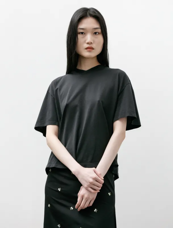 V-Neck T-Shirt Short Sleeve Black Jersey sold by SHOP NEIGHBOR