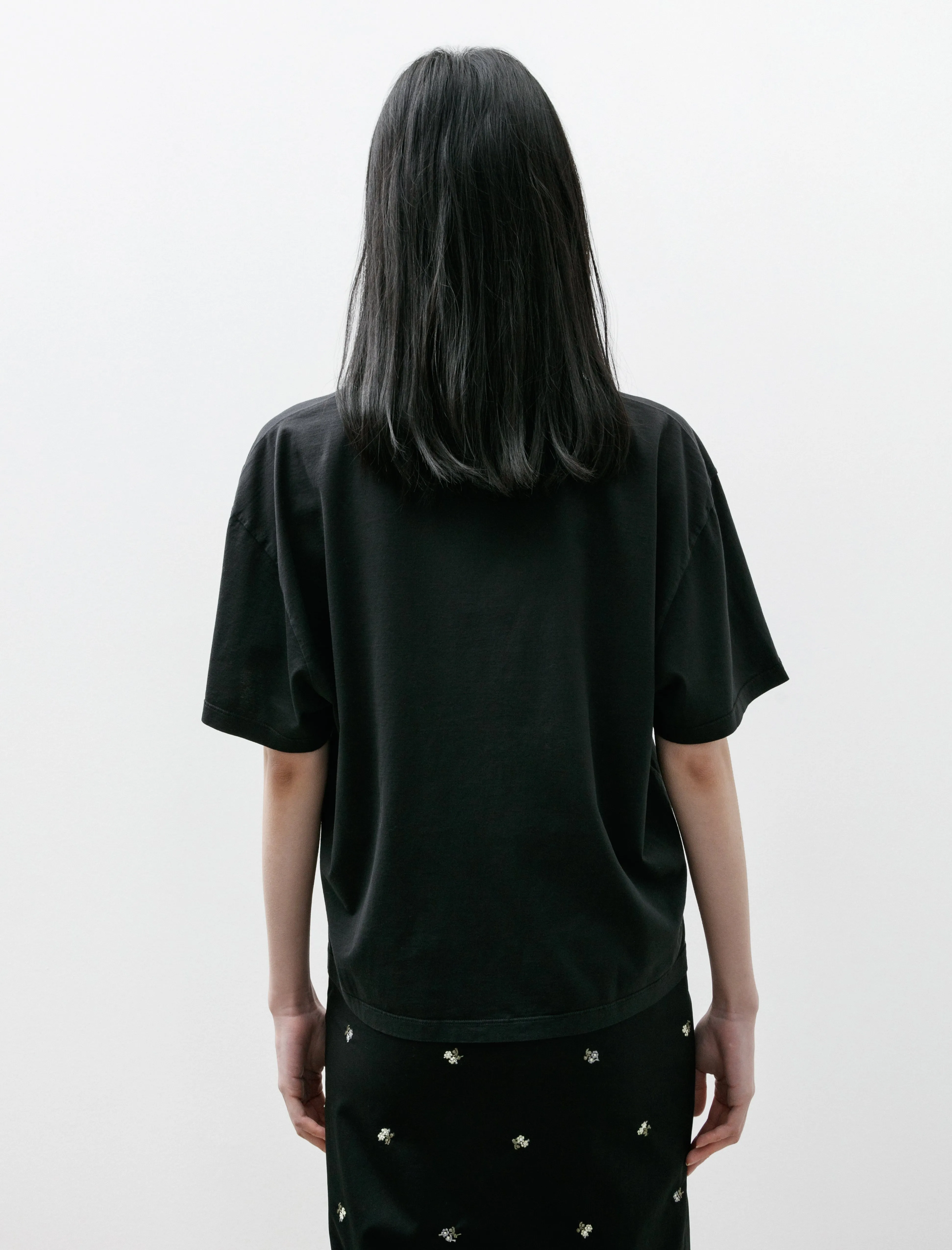 V-Neck T-Shirt Short Sleeve Black Jersey sold by SHOP NEIGHBOR product image thumbnail 4