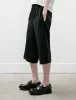 Bermuda Shorts Black Popline Wool sold by SHOP NEIGHBOR