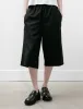 Bermuda Shorts Black Popline Wool sold by SHOP NEIGHBOR