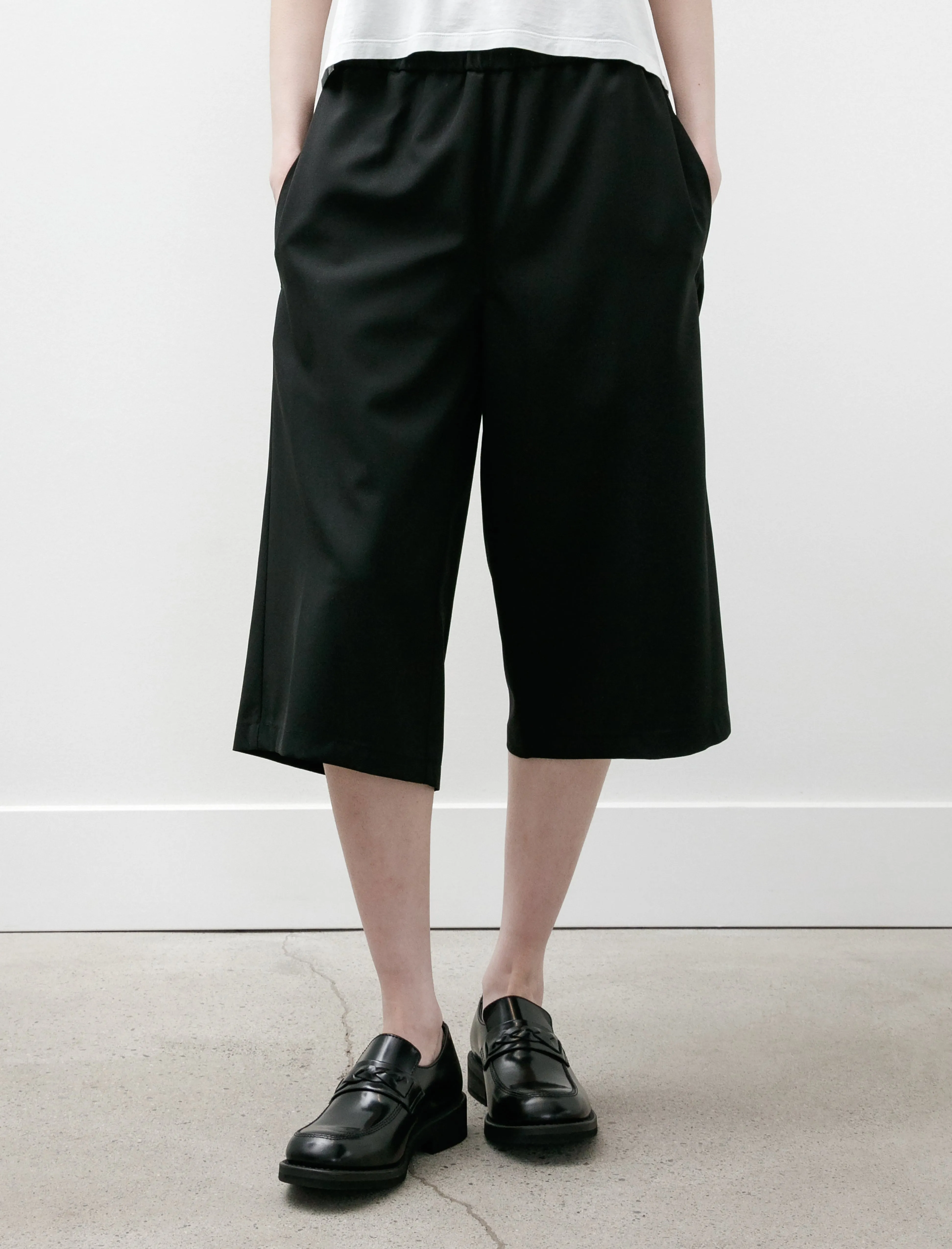 Bermuda Shorts Black Popline Wool sold by SHOP NEIGHBOR product image thumbnail 2