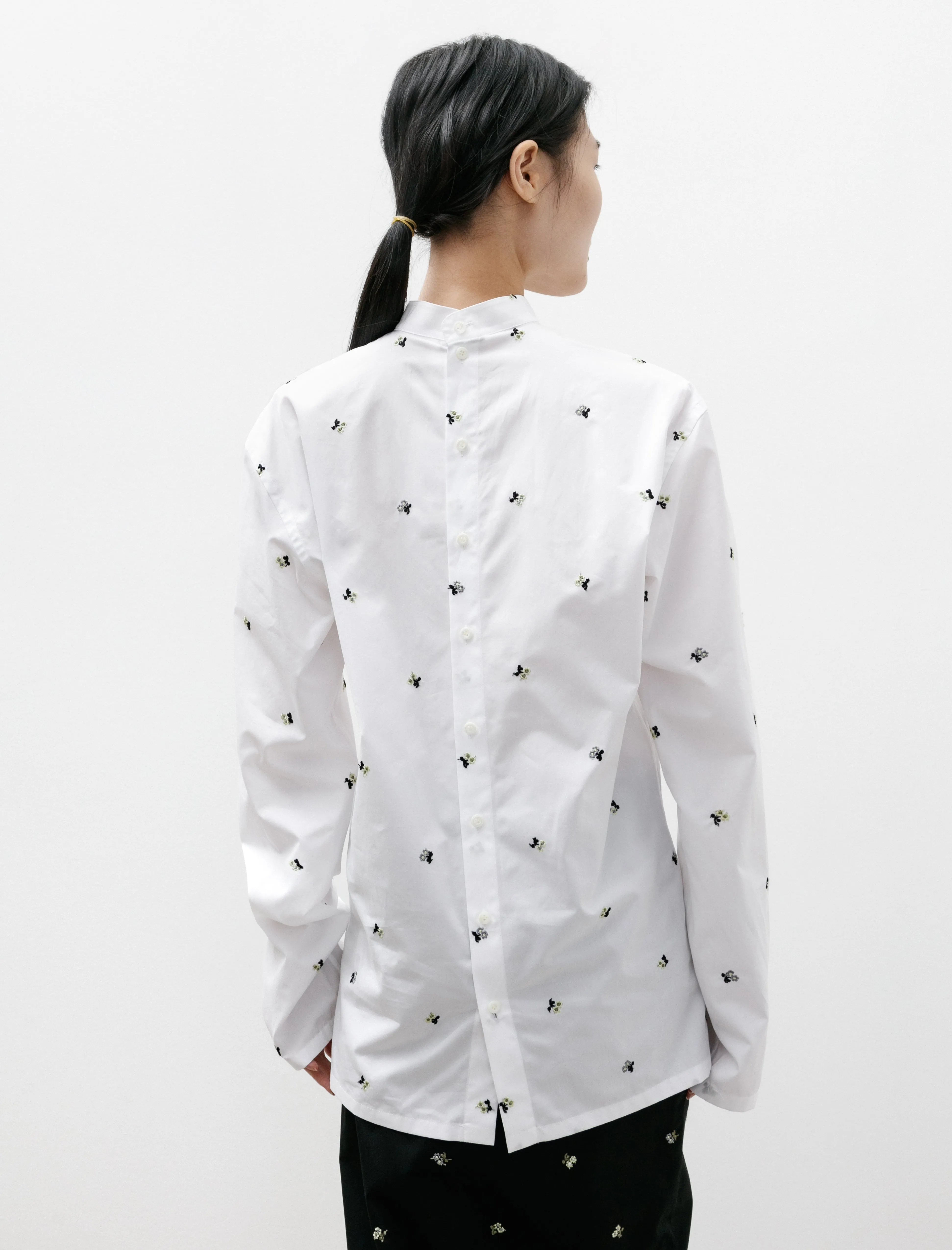 Top White Flowers Popline Cotton sold by SHOP NEIGHBOR product image thumbnail 5