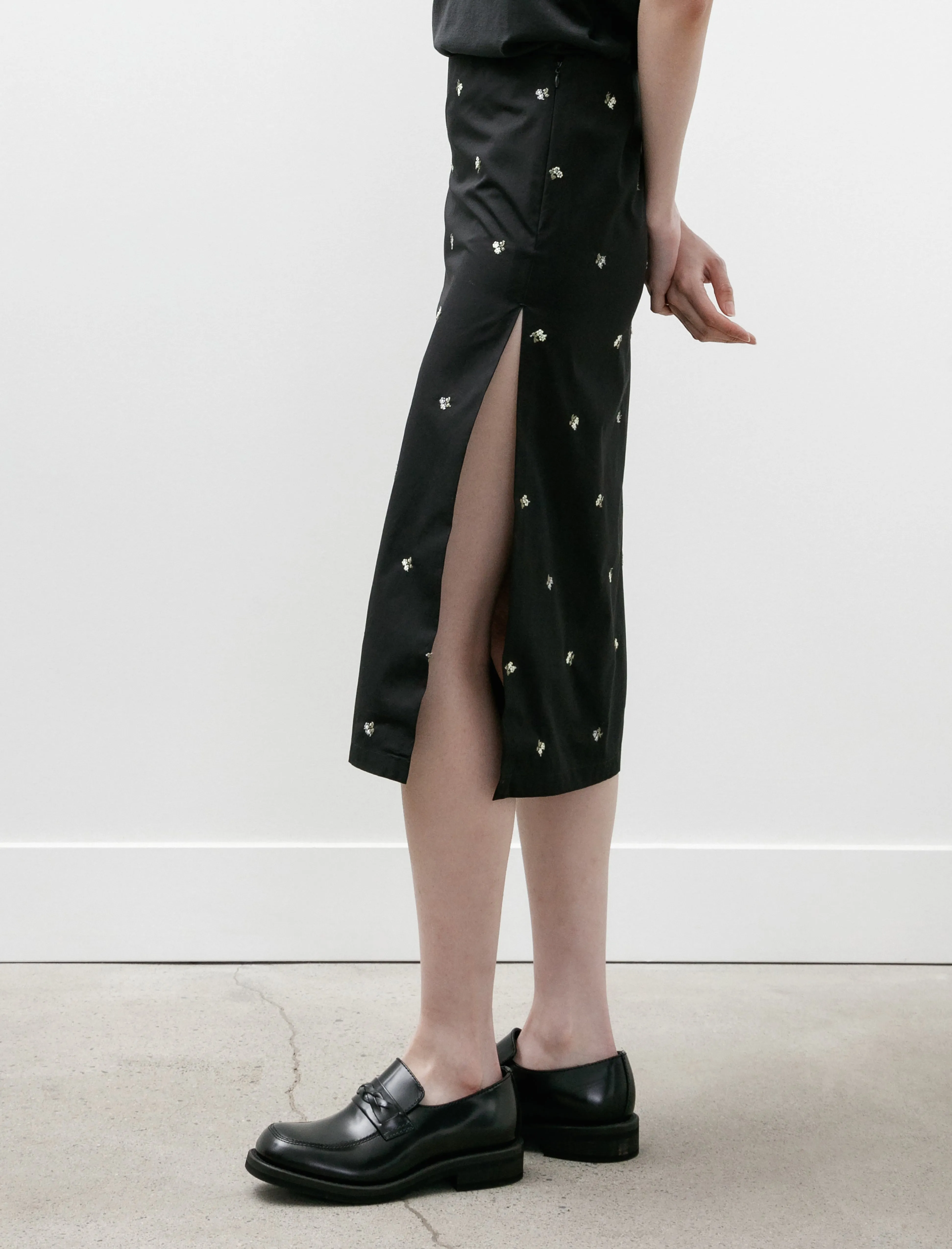 Skirt Black Flowers Popline Cotton sold by SHOP NEIGHBOR product image thumbnail 4