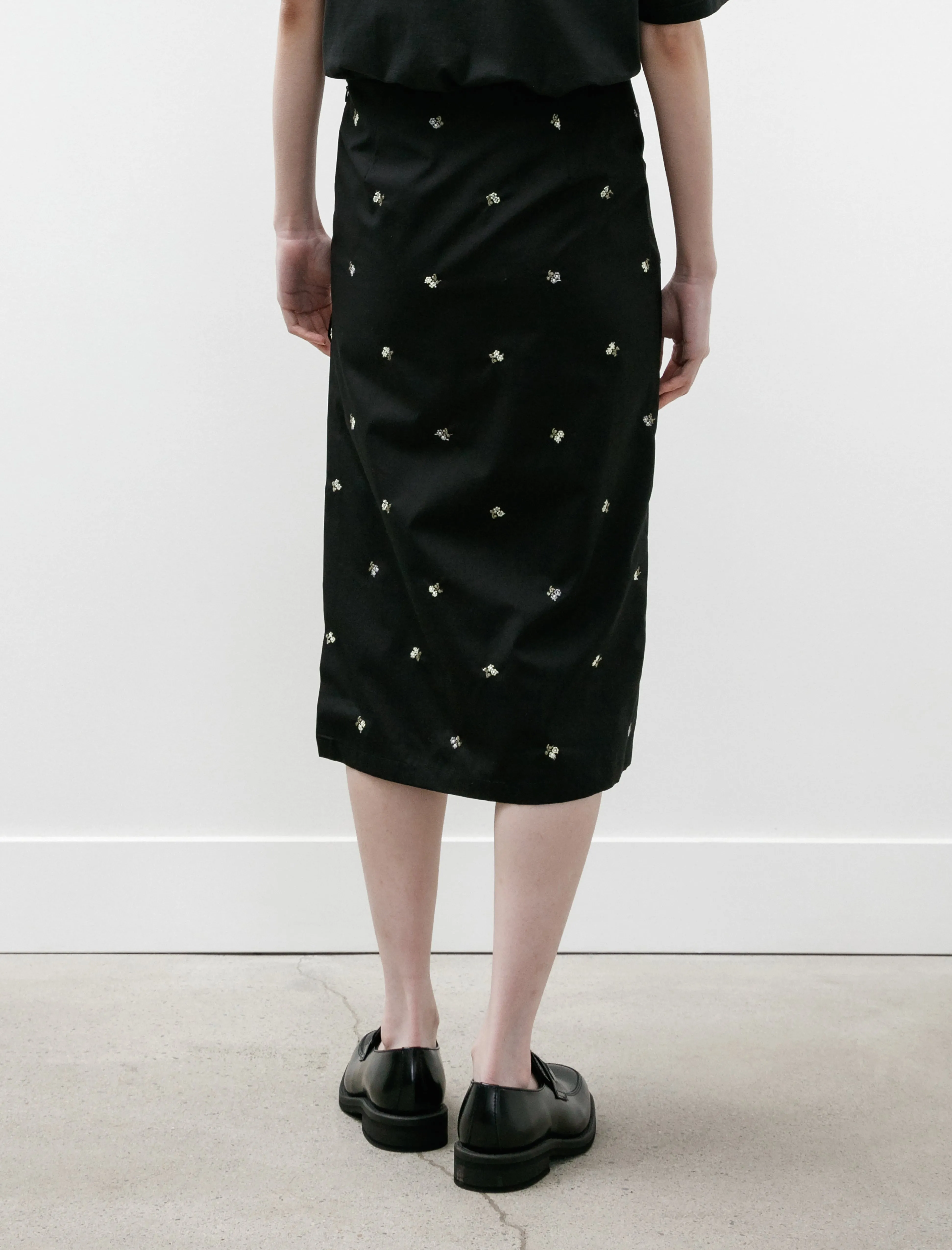 Skirt Black Flowers Popline Cotton sold by SHOP NEIGHBOR product image thumbnail 5