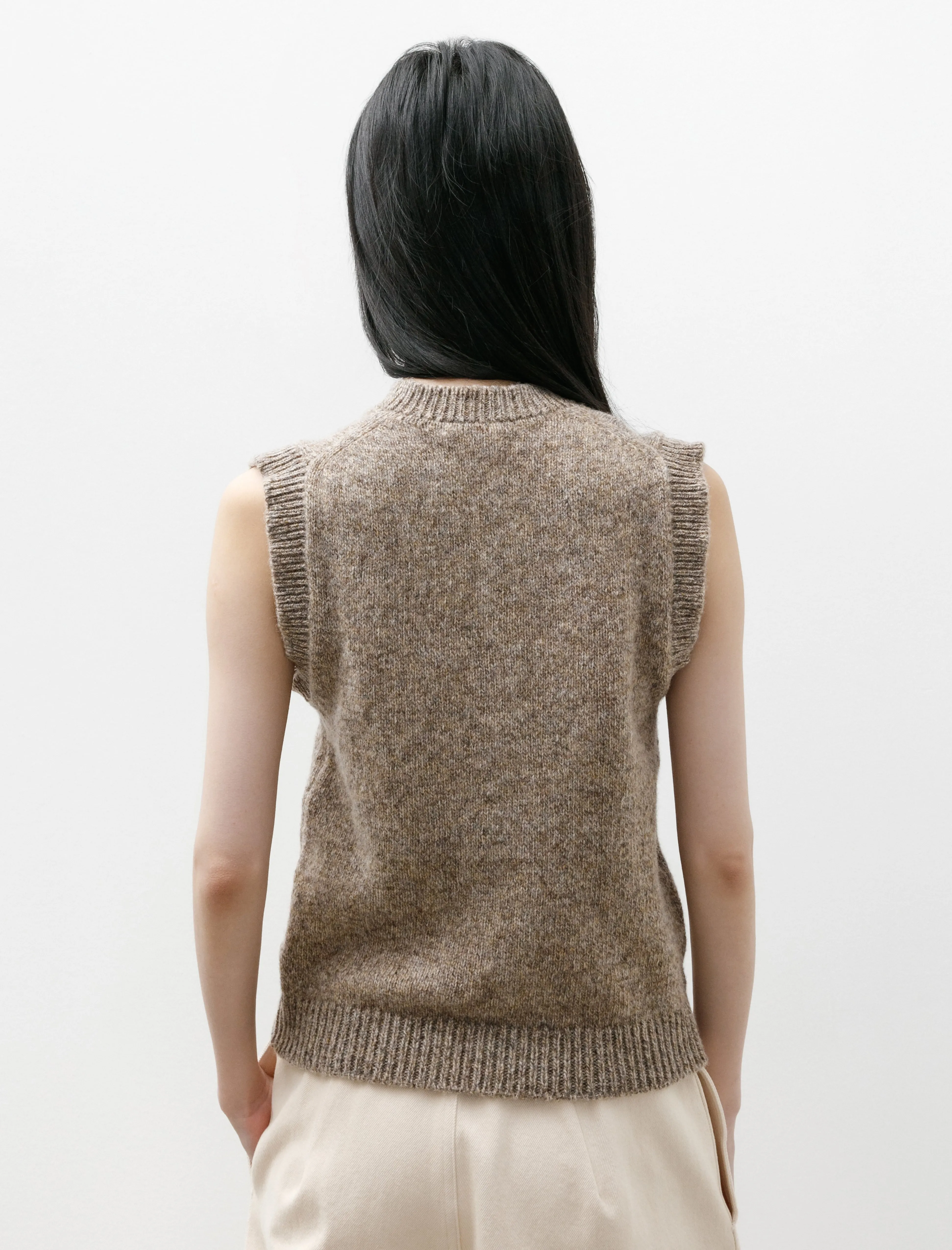 Shetland Argyle Tank Dark Beige & Dark Brown sold by SHOP NEIGHBOR product image thumbnail 4