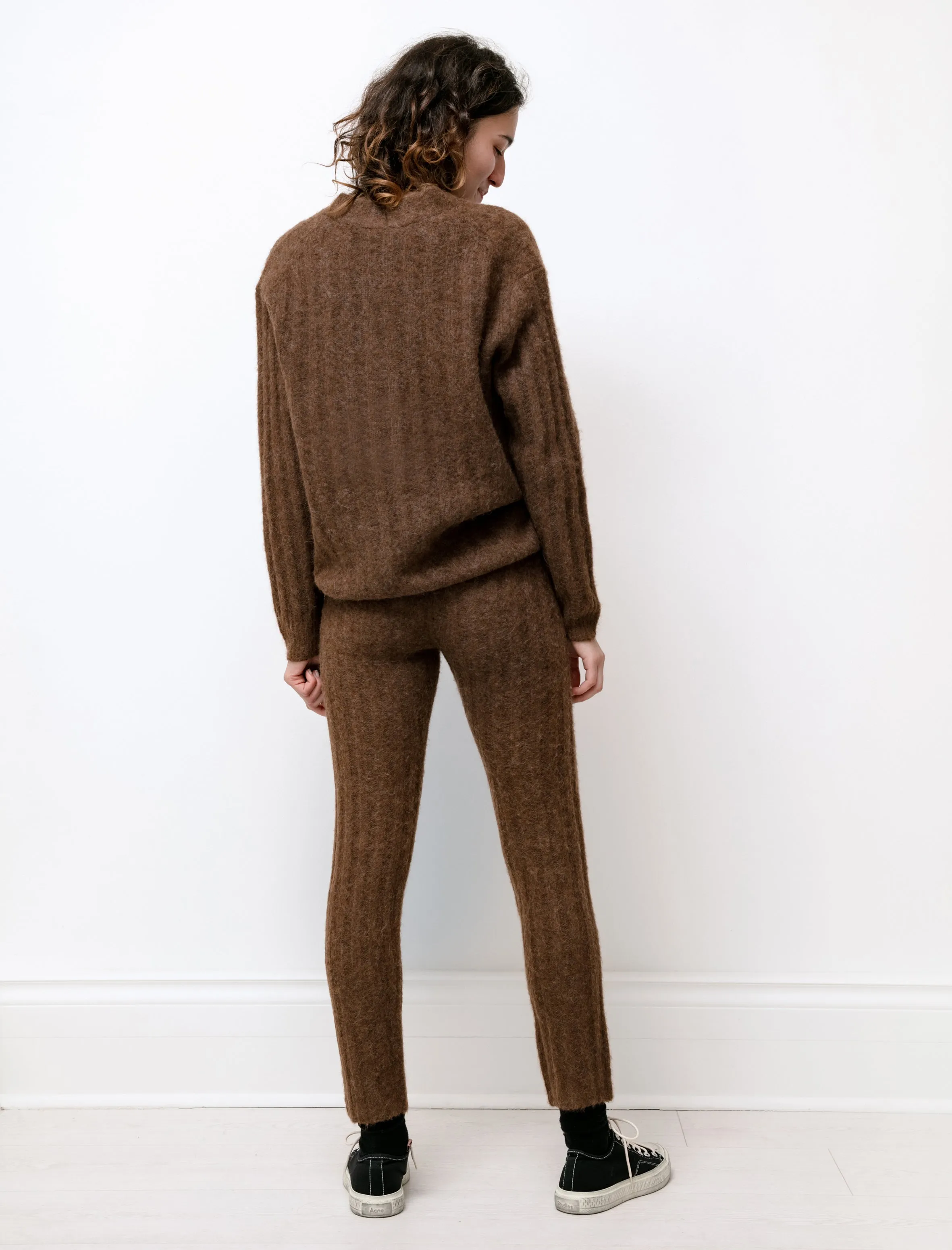 Baby Alpaca Wool Rib Pants Brown sold by SHOP NEIGHBOR product image thumbnail 3
