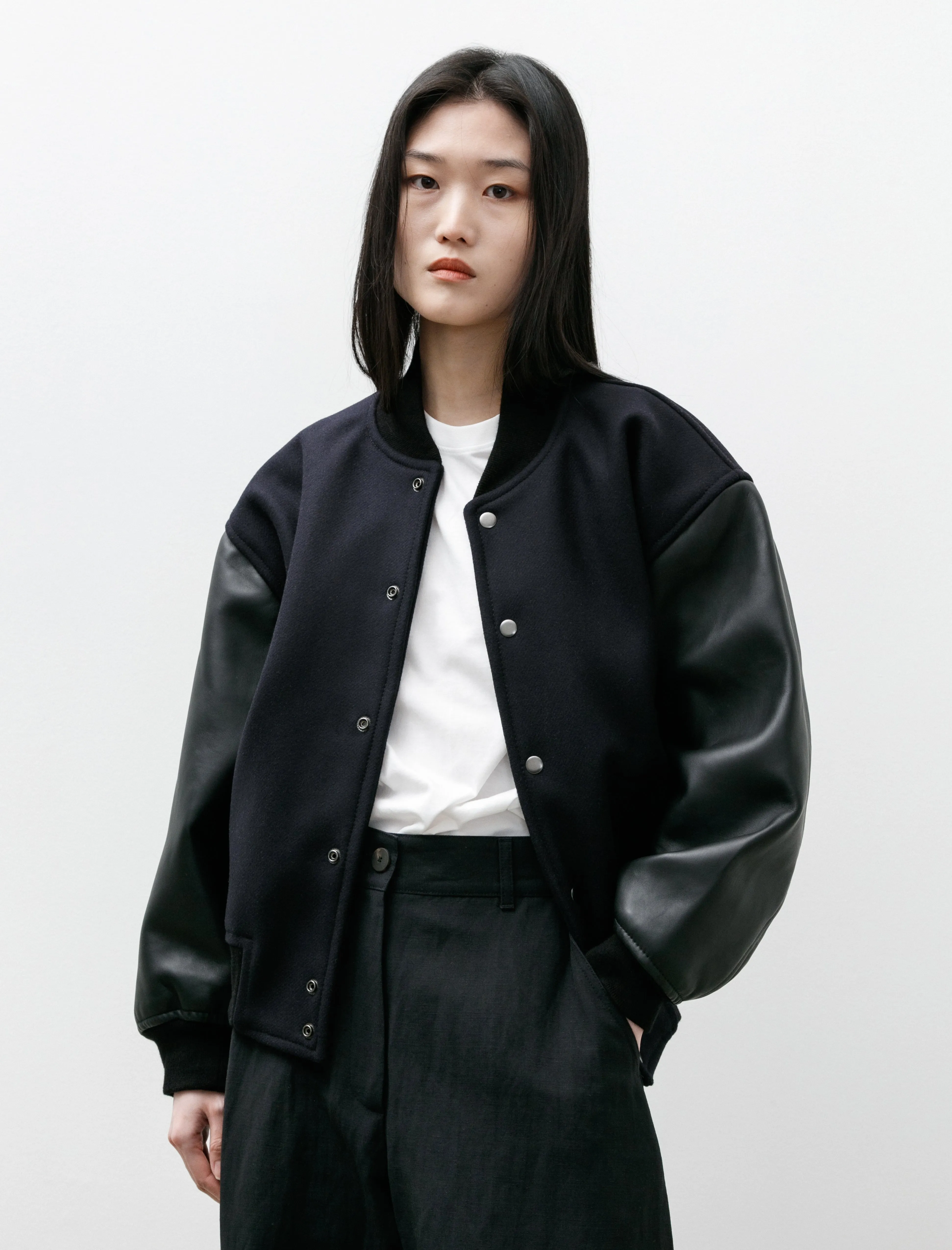 Alph Leather Bomber Darkest Navy sold by SHOP NEIGHBOR