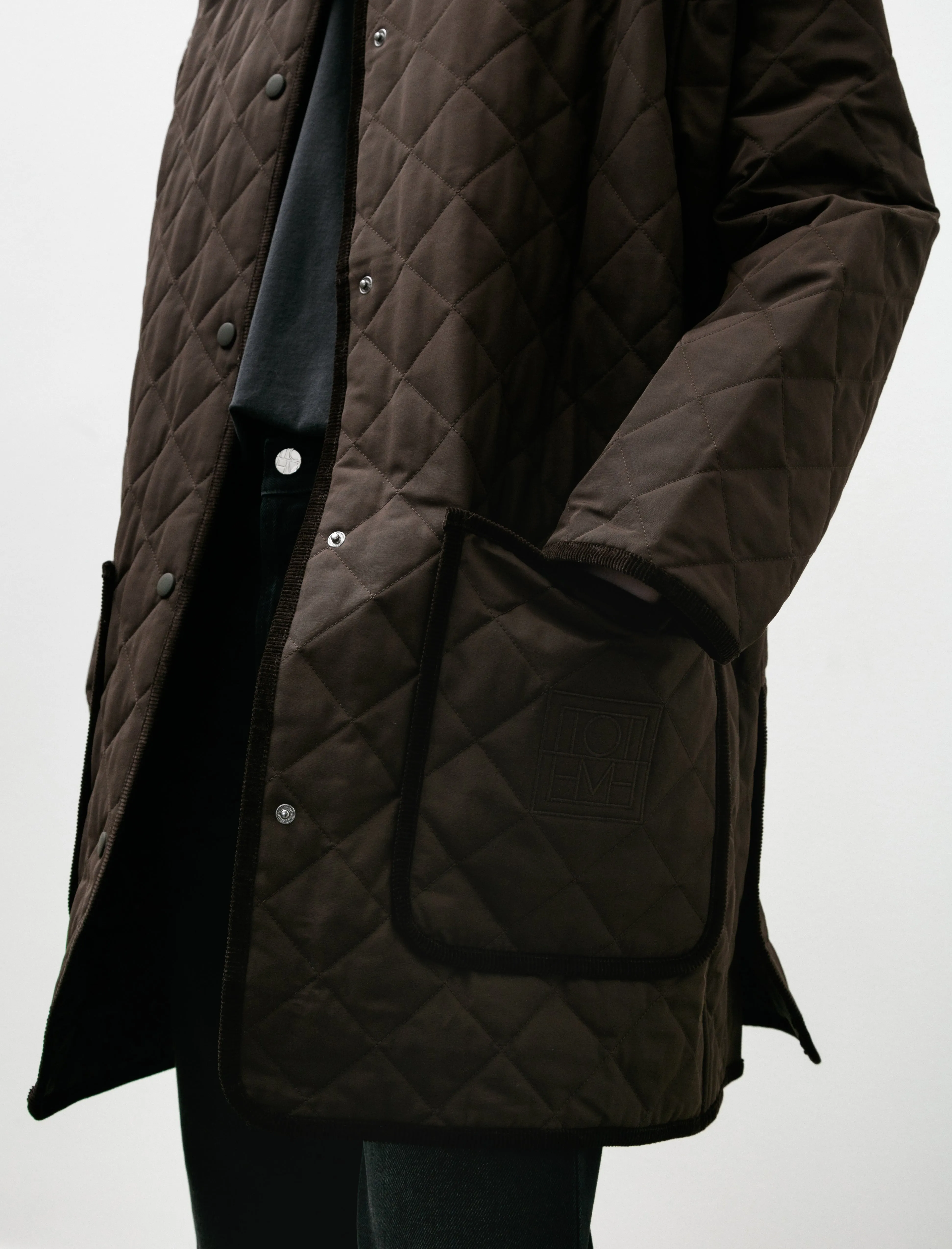 Quilted Barn Jacket Espresso sold by SHOP NEIGHBOR product image thumbnail 5