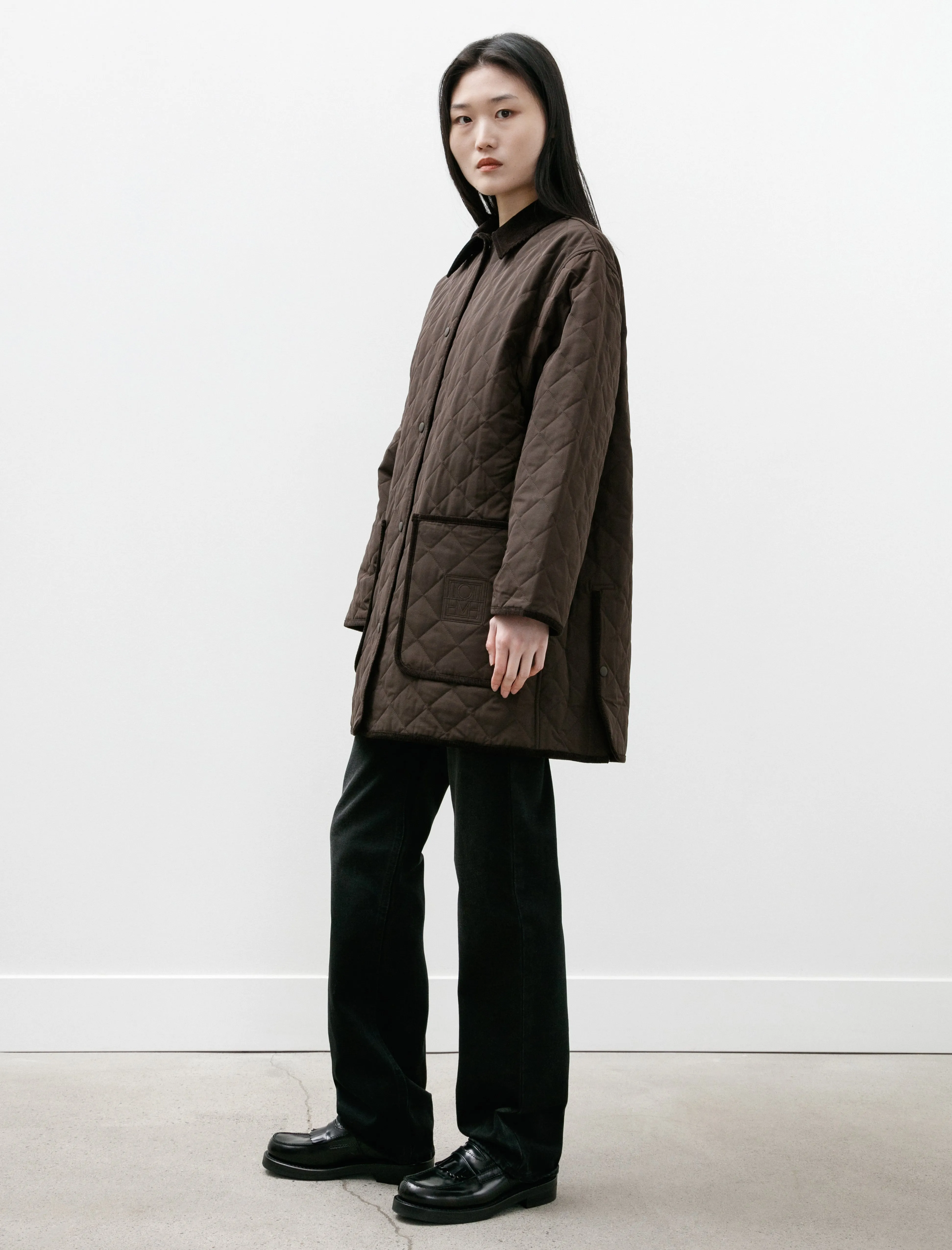 Quilted Barn Jacket Espresso sold by SHOP NEIGHBOR product image thumbnail 3