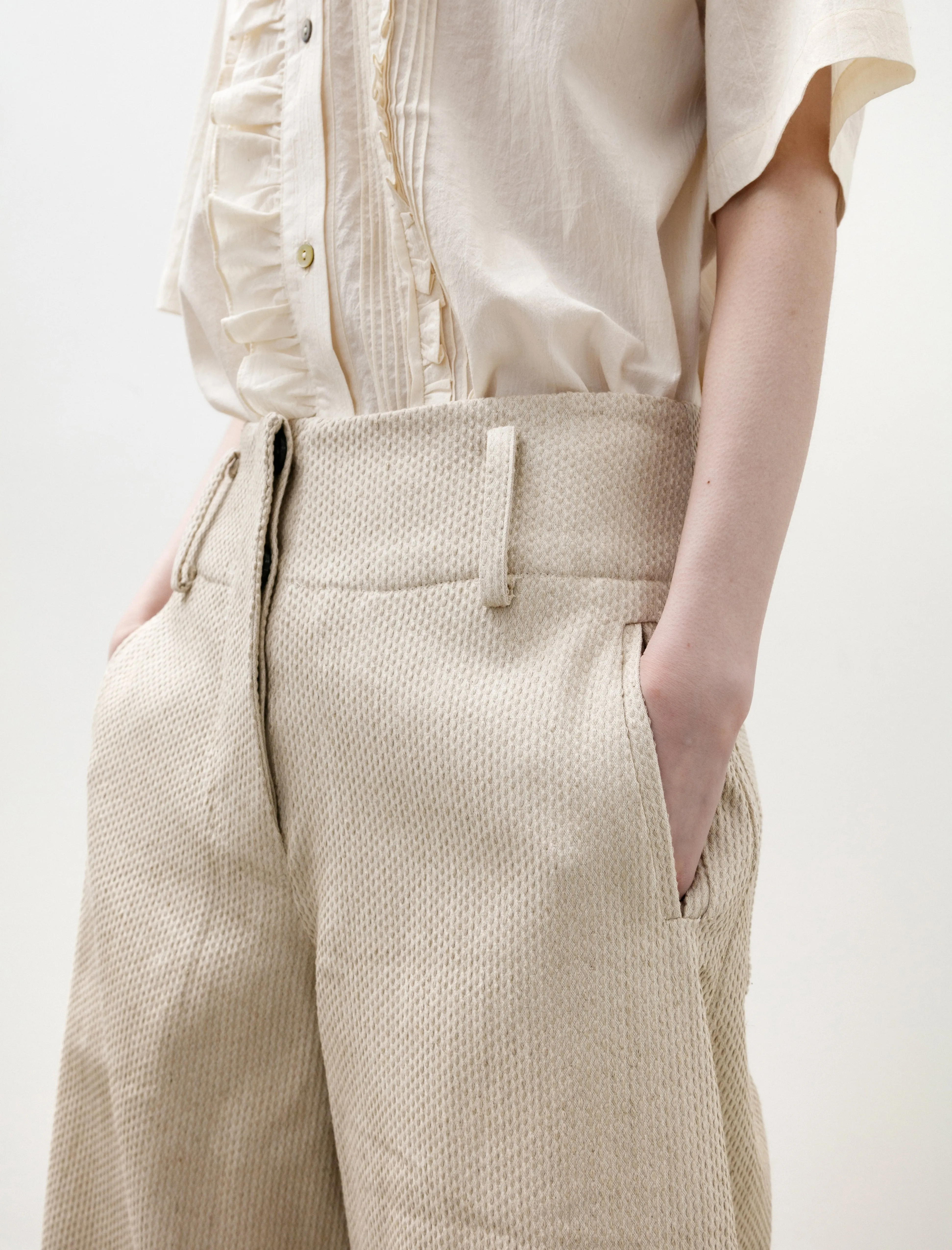 Grace Trouser Japanese Stitch Natural sold by SHOP NEIGHBOR product image thumbnail 5