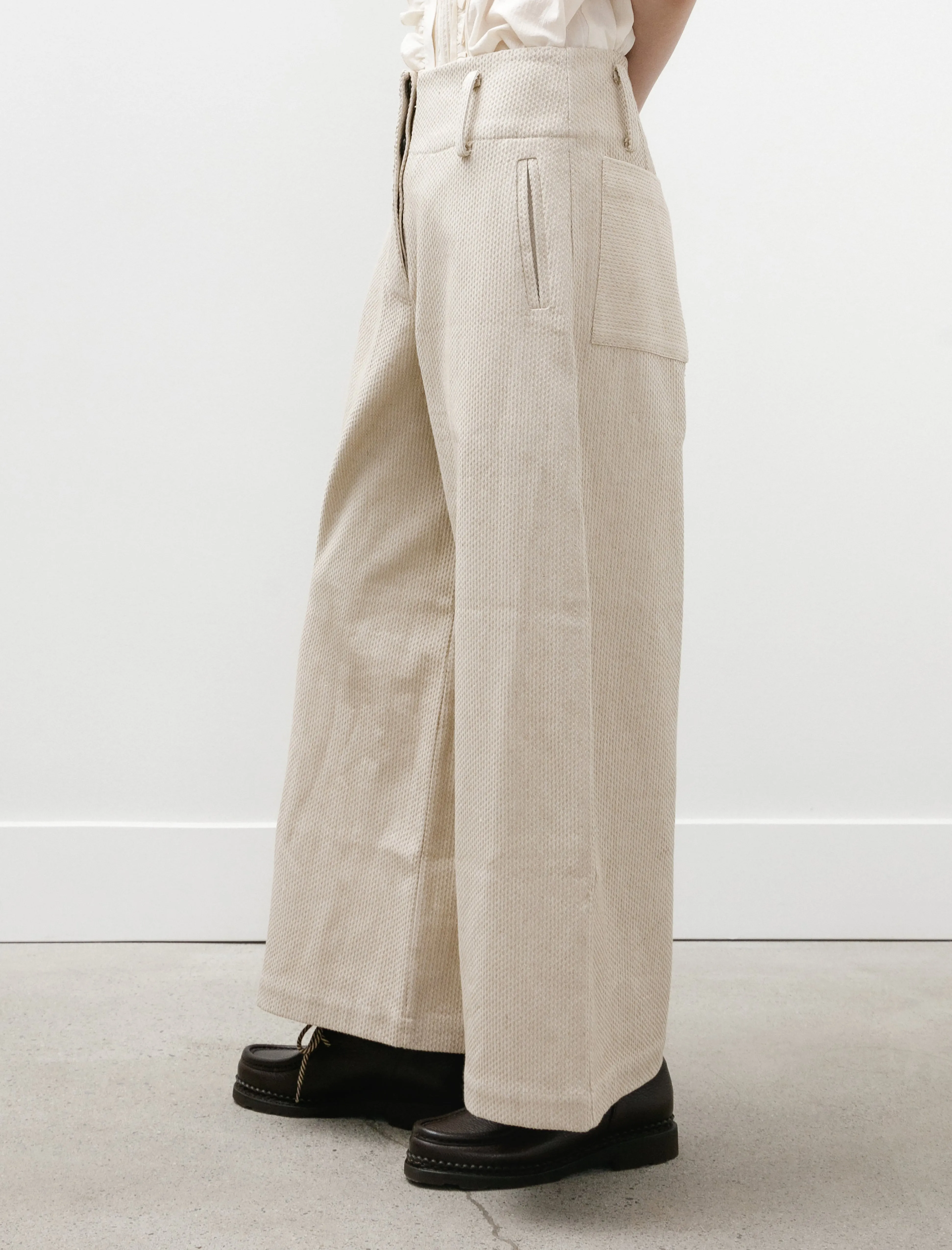 Grace Trouser Japanese Stitch Natural sold by SHOP NEIGHBOR product image thumbnail 2