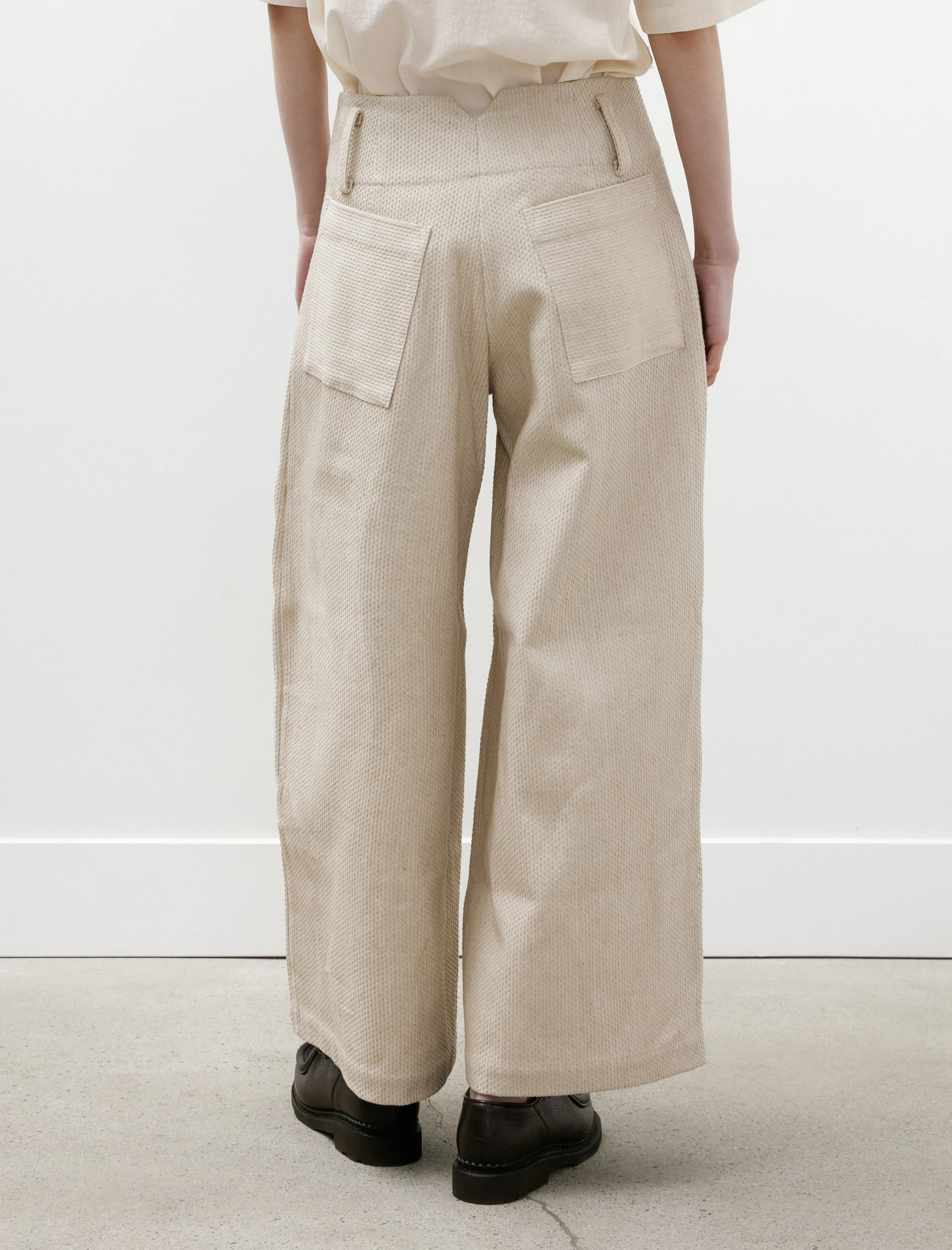 Grace Trouser Japanese Stitch Natural sold by SHOP NEIGHBOR product image thumbnail 3