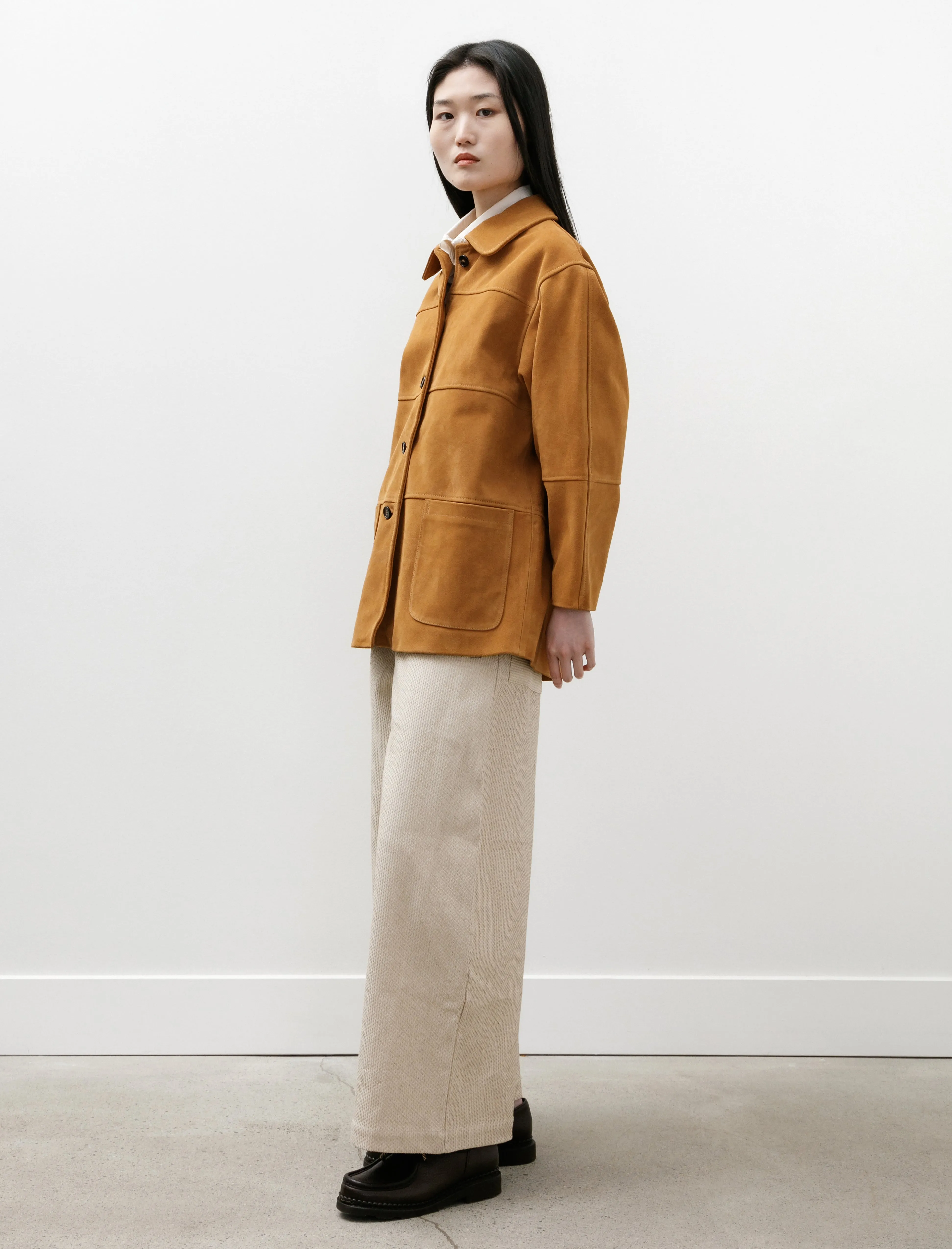 Quinn Jacket Panelled Suede Moroccan Flame sold by SHOP NEIGHBOR product image thumbnail 4