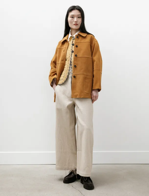 Quinn Jacket Panelled Suede Moroccan Flame sold by SHOP NEIGHBOR