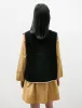 Ella Vest Suede Check Black With Contrast Trim sold by SHOP NEIGHBOR