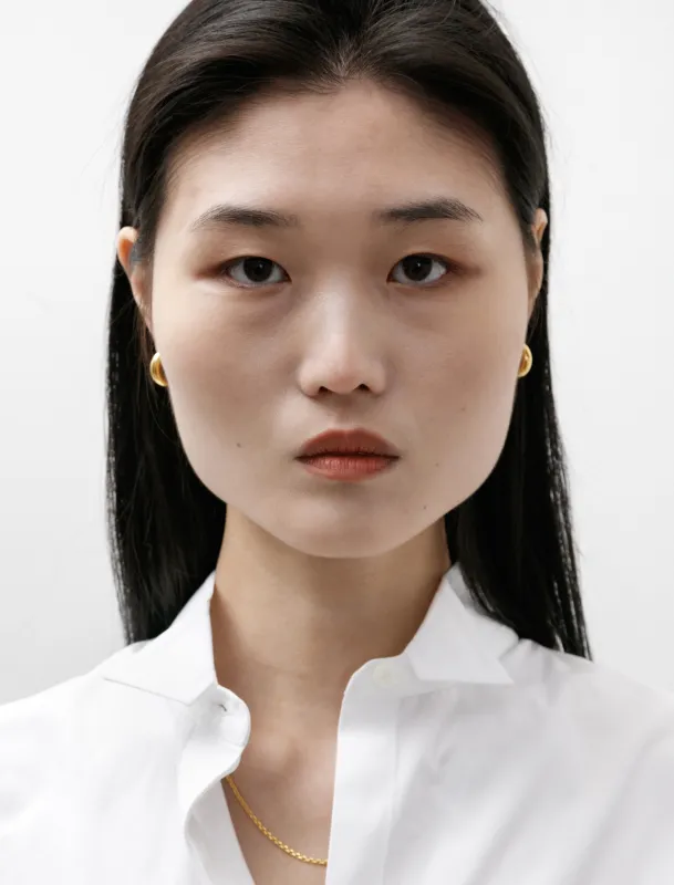 Almost Earrings Medium Polished Gold made by SHOP NEIGHBOR