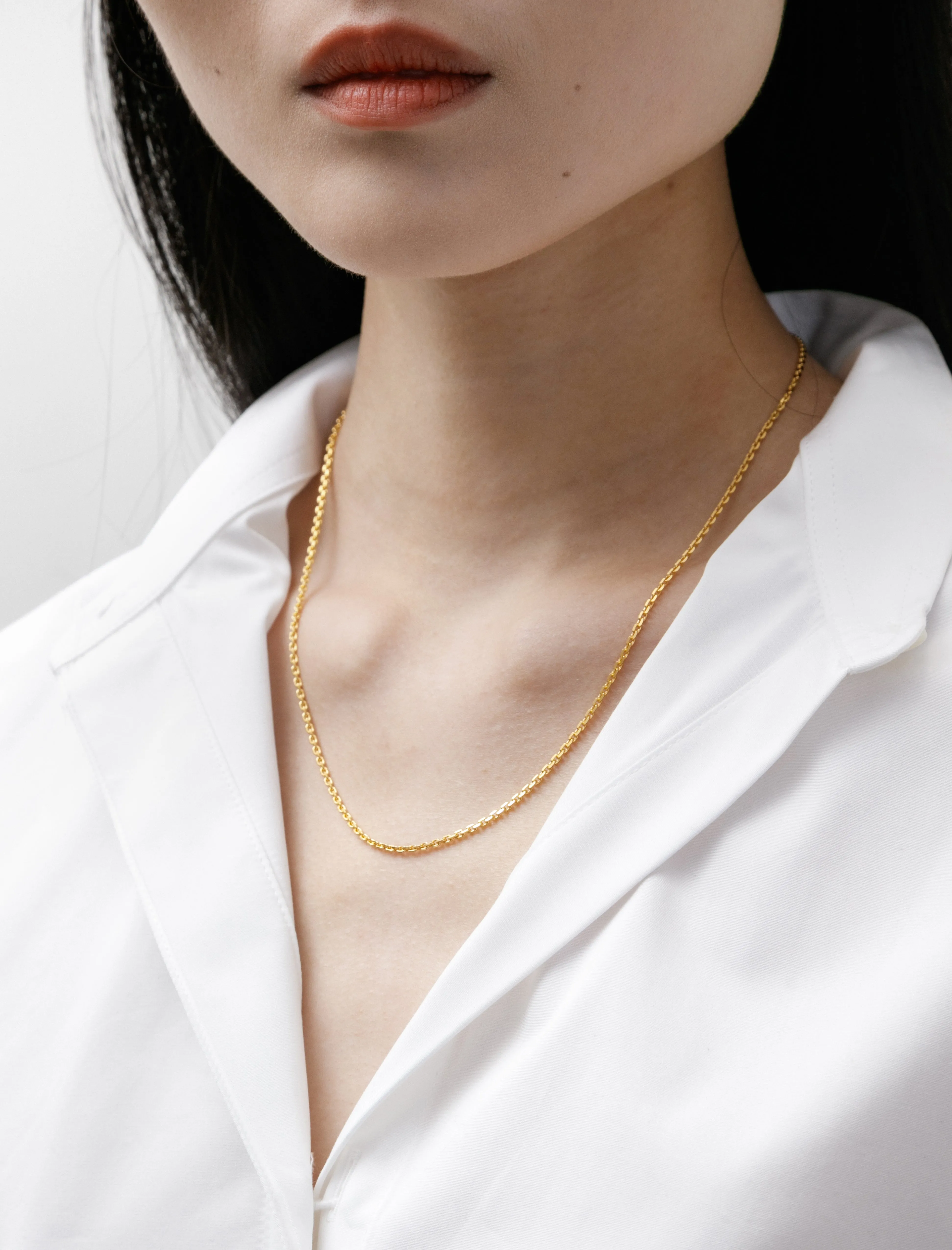 String Necklace One Polished Gold 48cm sold by SHOP NEIGHBOR