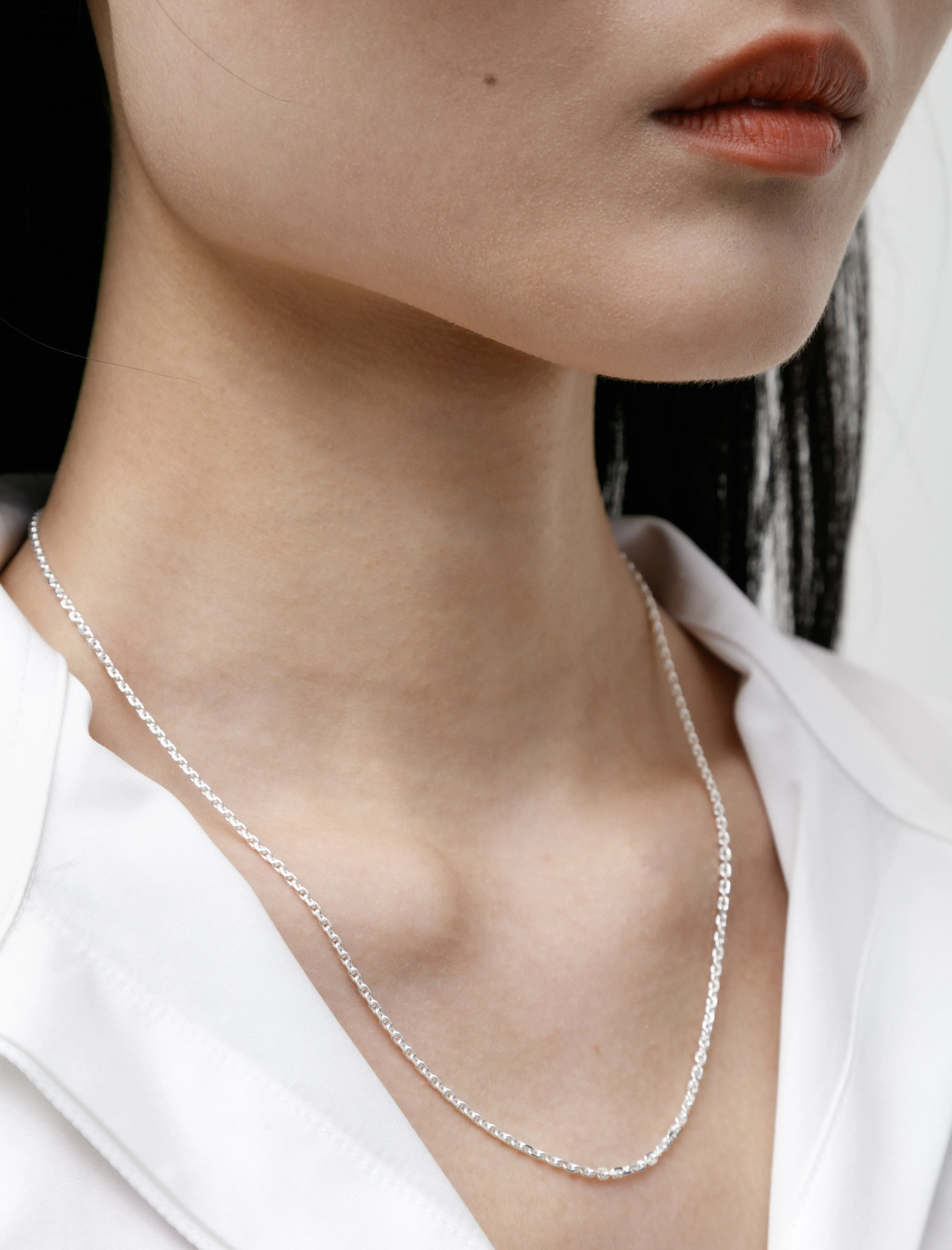 String Necklace One Polished Silver 48cm sold by SHOP NEIGHBOR product image thumbnail 3