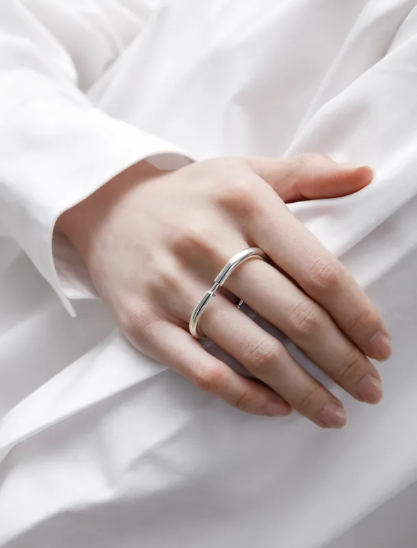 Dash Ring Polished Silver made by SHOP NEIGHBOR