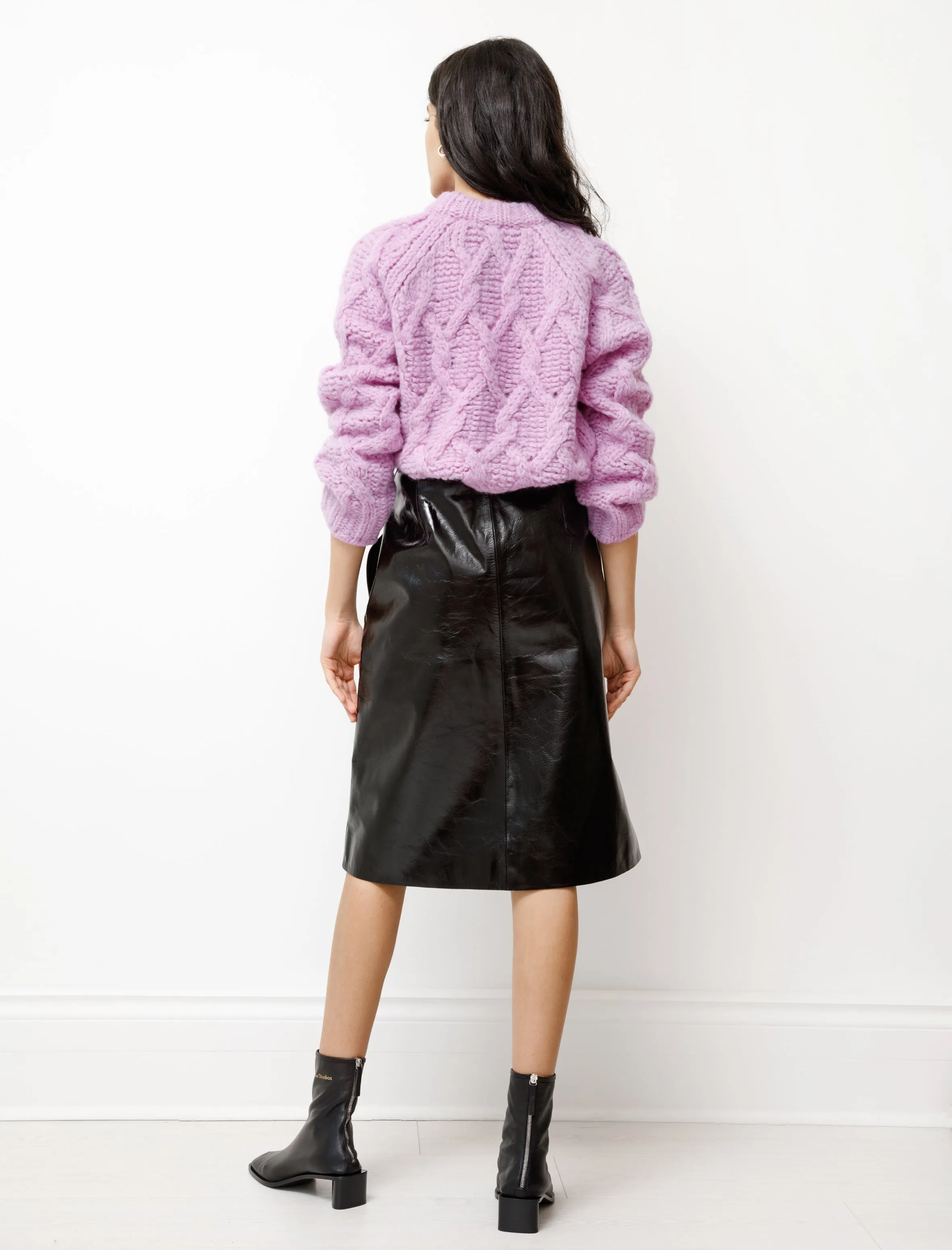 Leather Wrap Skirt Chocolate Brown sold by SHOP NEIGHBOR product image thumbnail 5