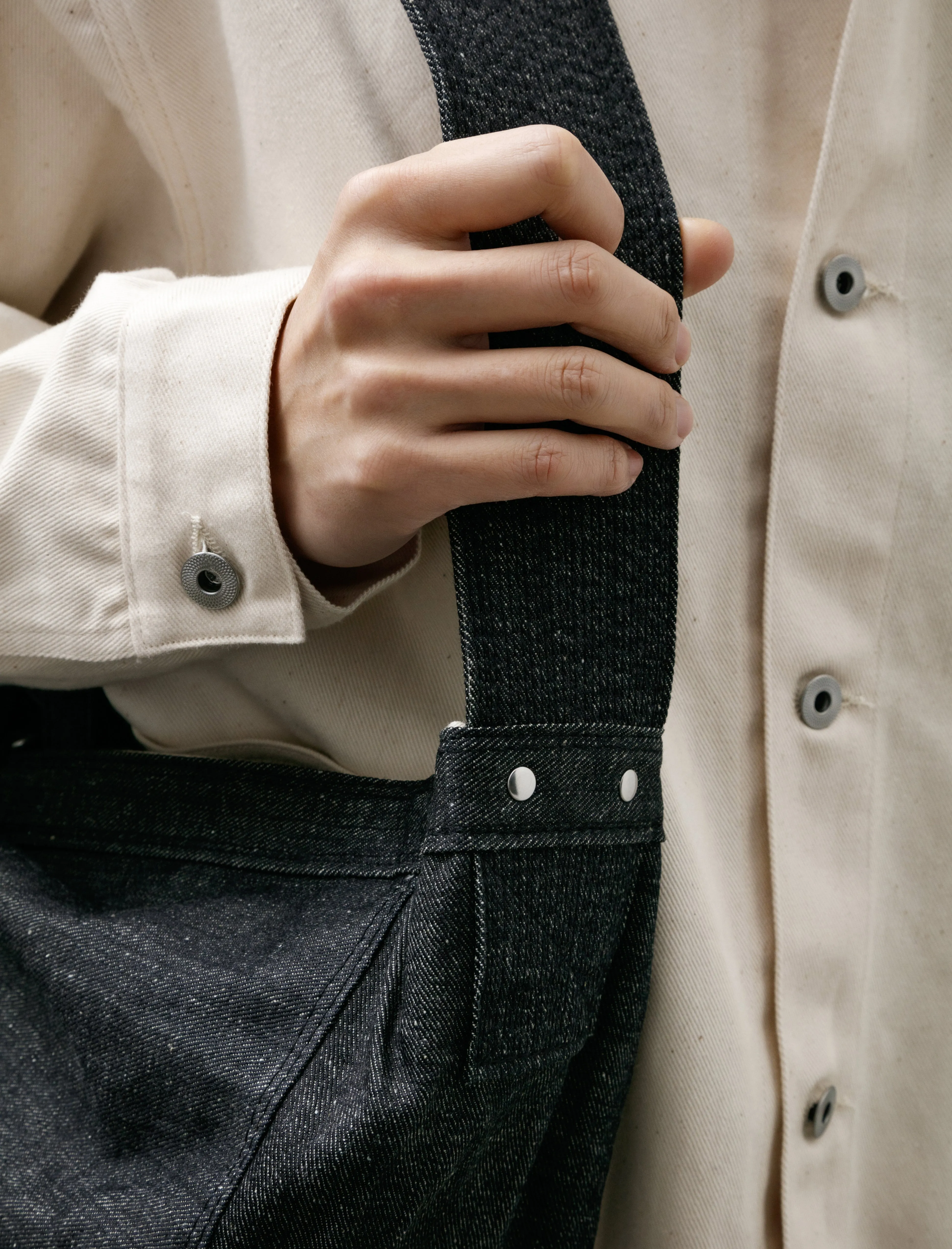 Lot 004 Newsboy Bag Raw Indigo sold by SHOP NEIGHBOR product image thumbnail 3