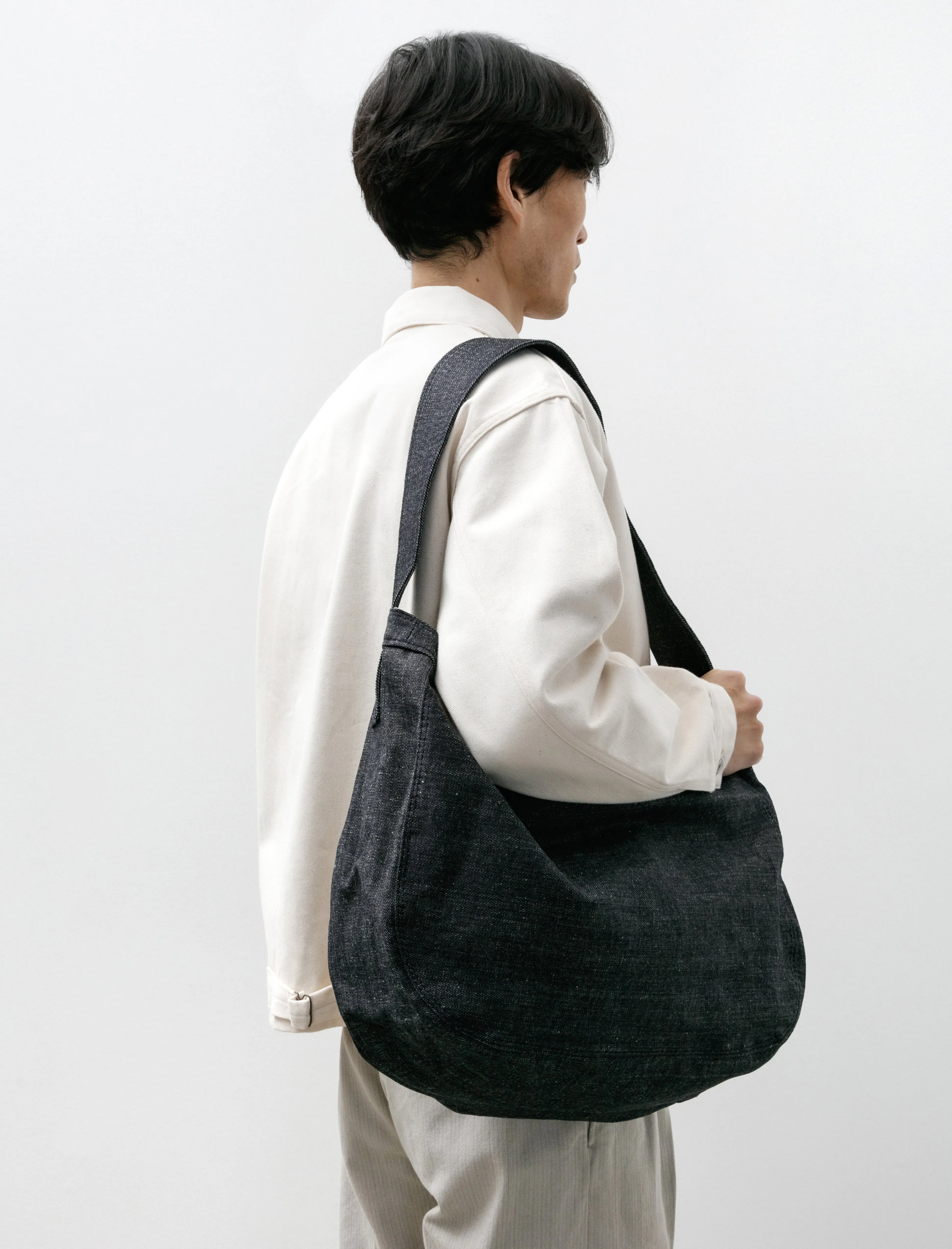 Lot 004 Newsboy Bag Raw Indigo sold by SHOP NEIGHBOR product image thumbnail 4