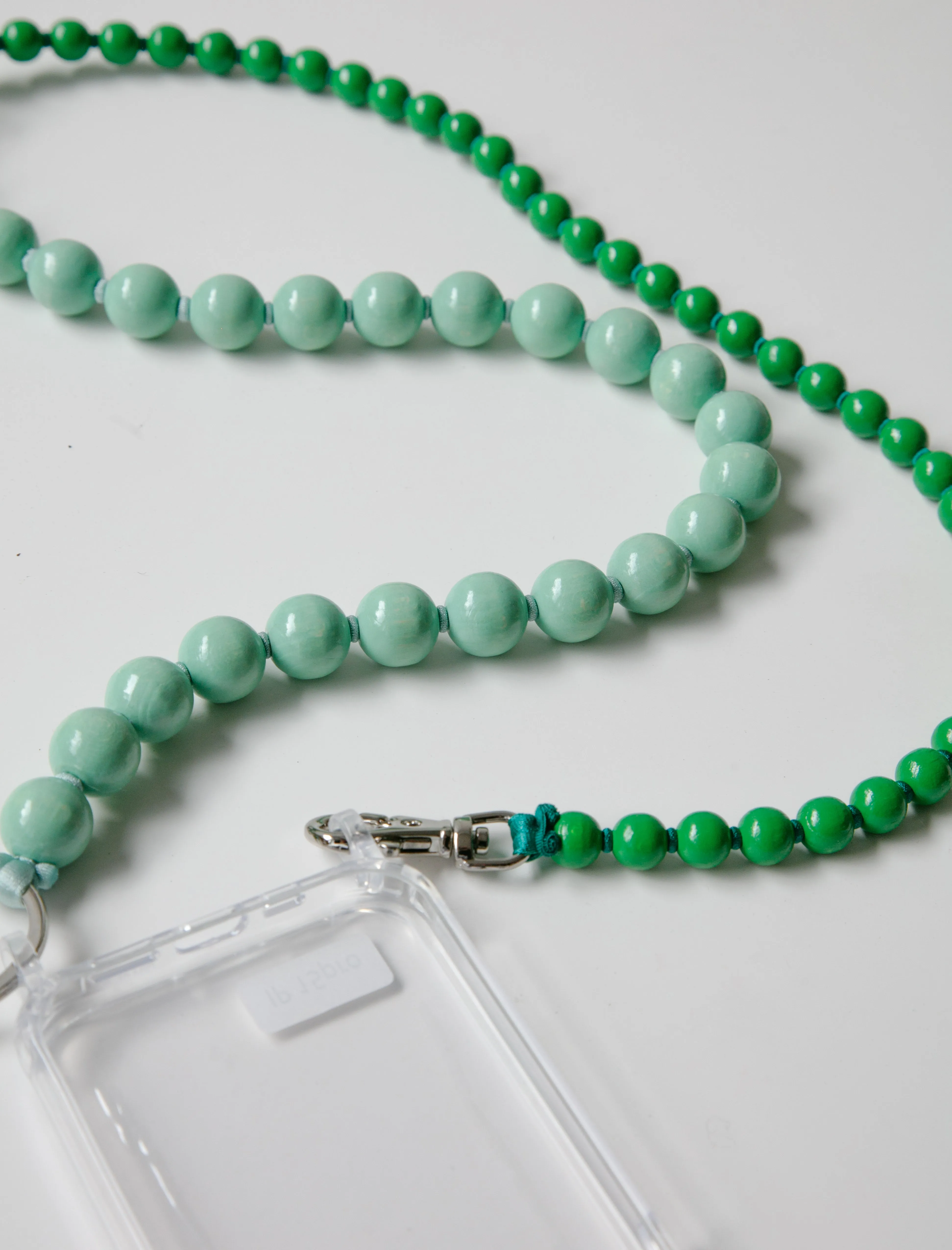 Handykette Phone Double Chain Long Pastel Green/Green sold by SHOP NEIGHBOR product image thumbnail 2