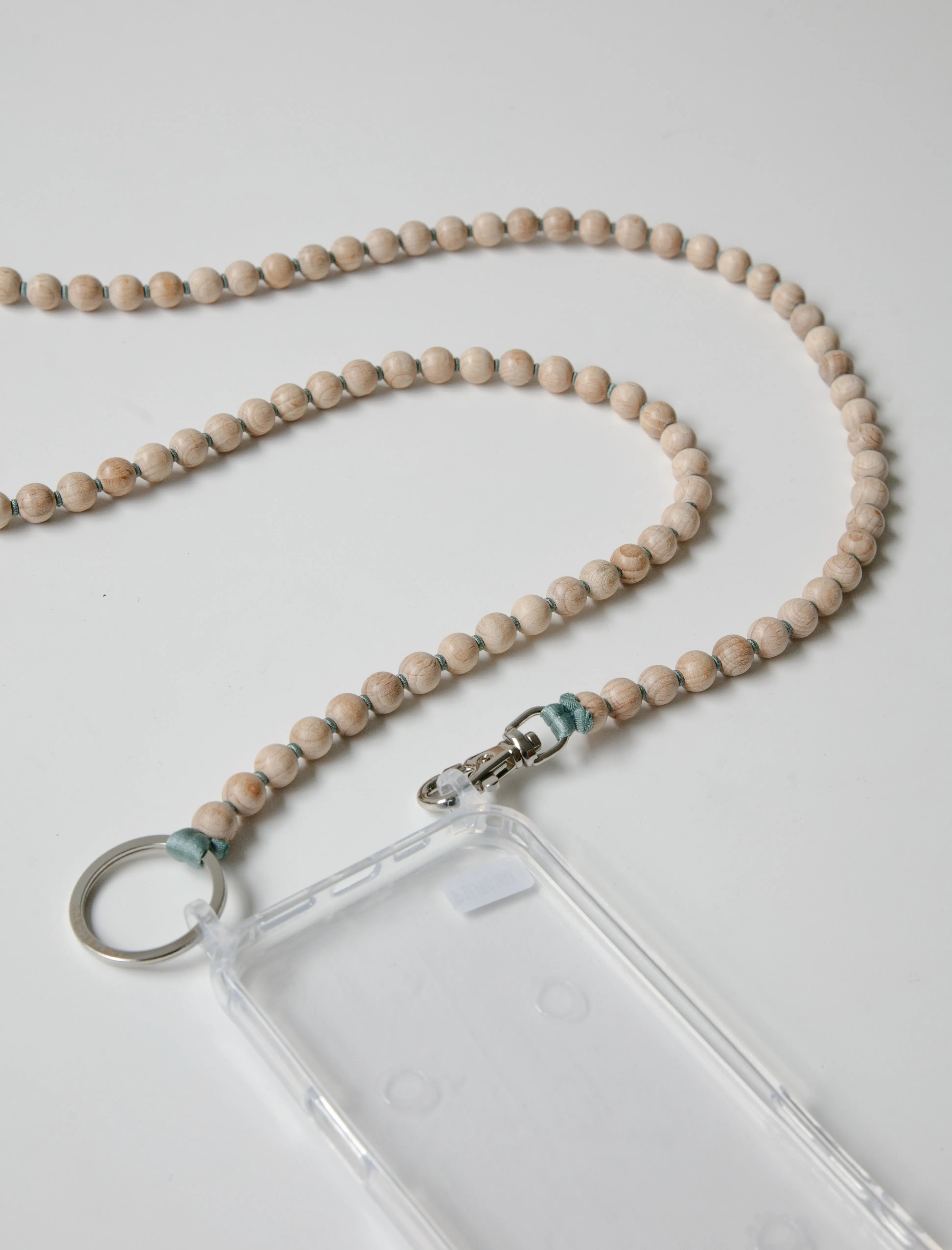 Handykette Phone Necklace Natural/Dark Salvia sold by SHOP NEIGHBOR