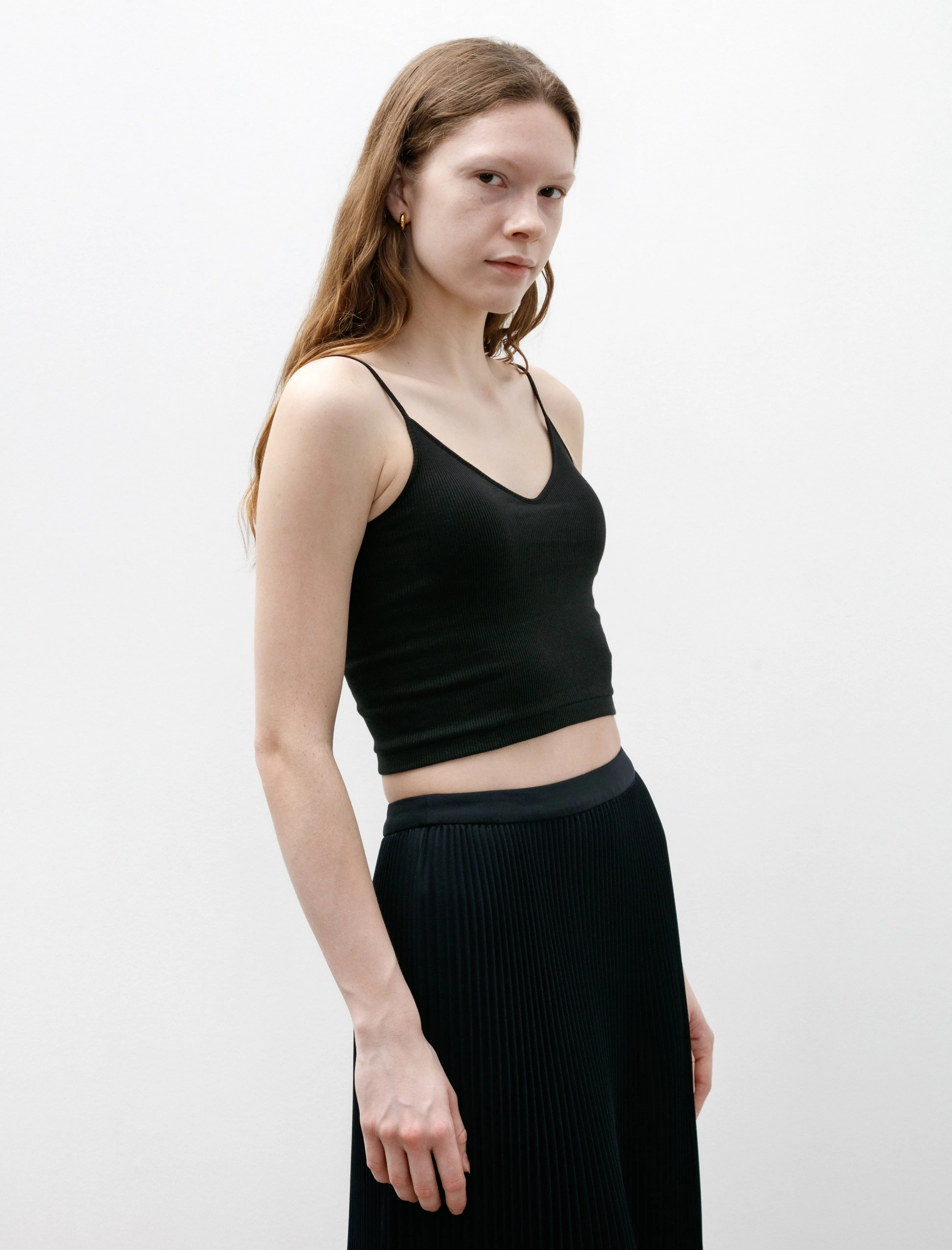 American Sea Island Cotton Short Camisole Black sold by SHOP NEIGHBOR product image thumbnail 2