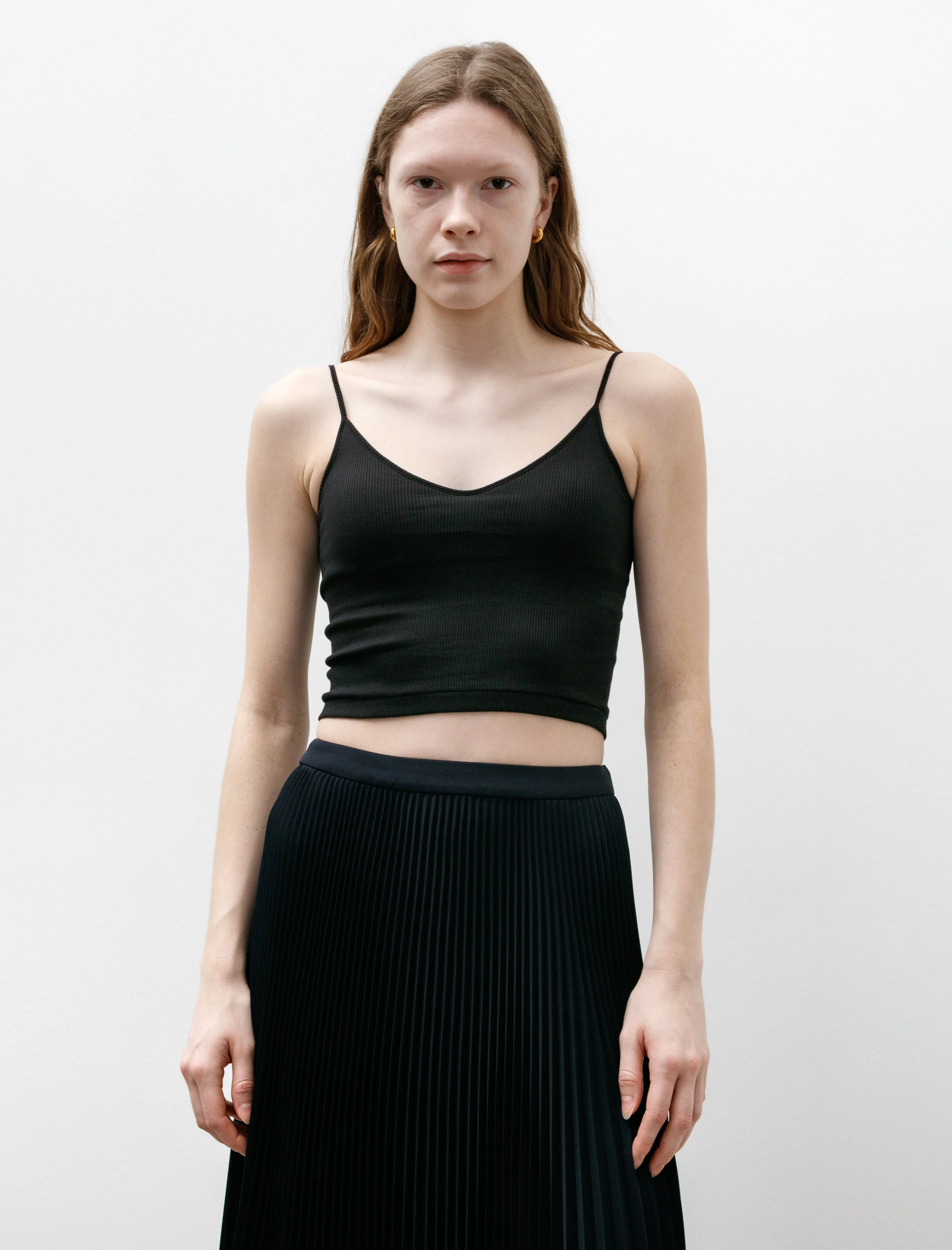 American Sea Island Cotton Short Camisole Black sold by SHOP NEIGHBOR