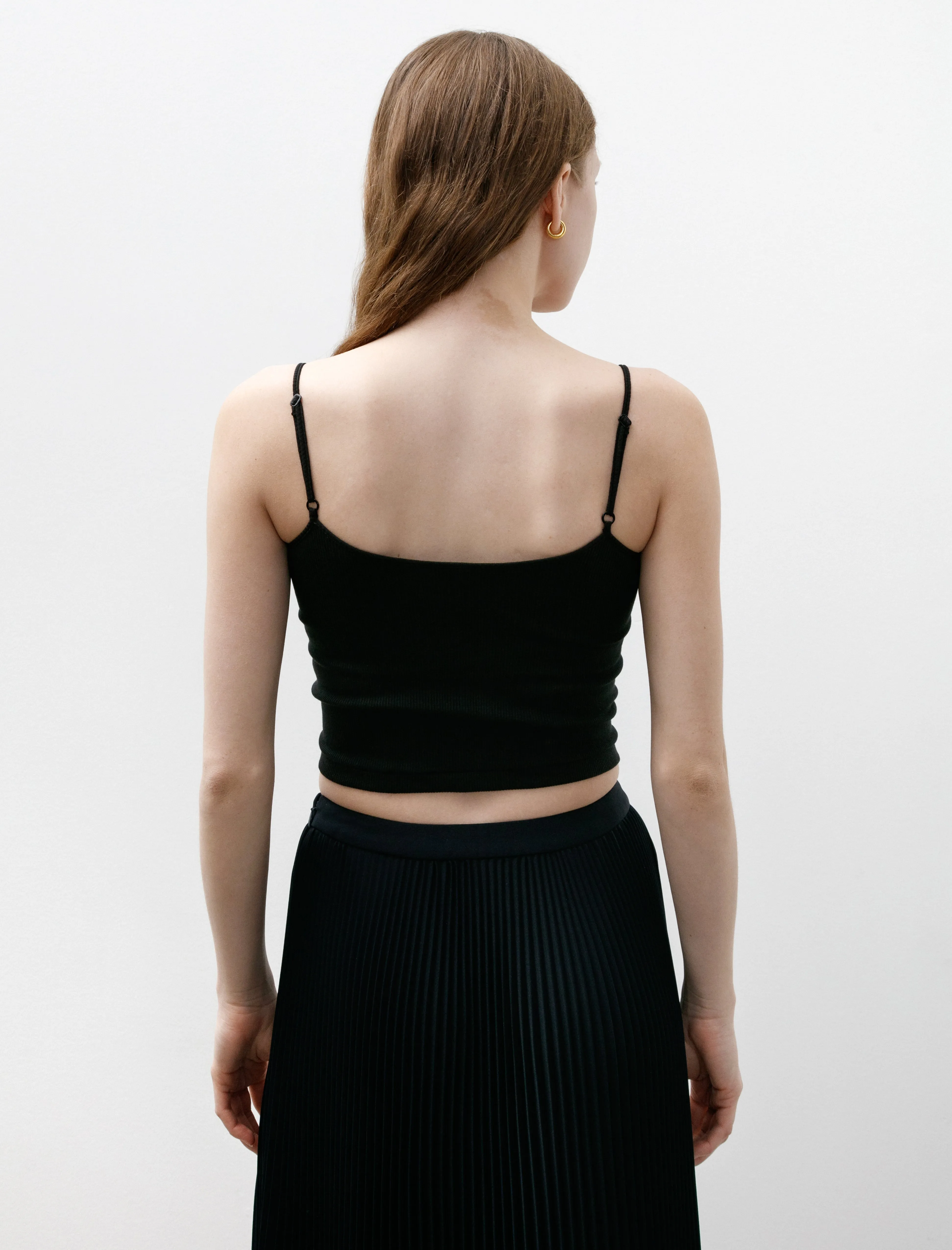 American Sea Island Cotton Short Camisole Black sold by SHOP NEIGHBOR product image thumbnail 4