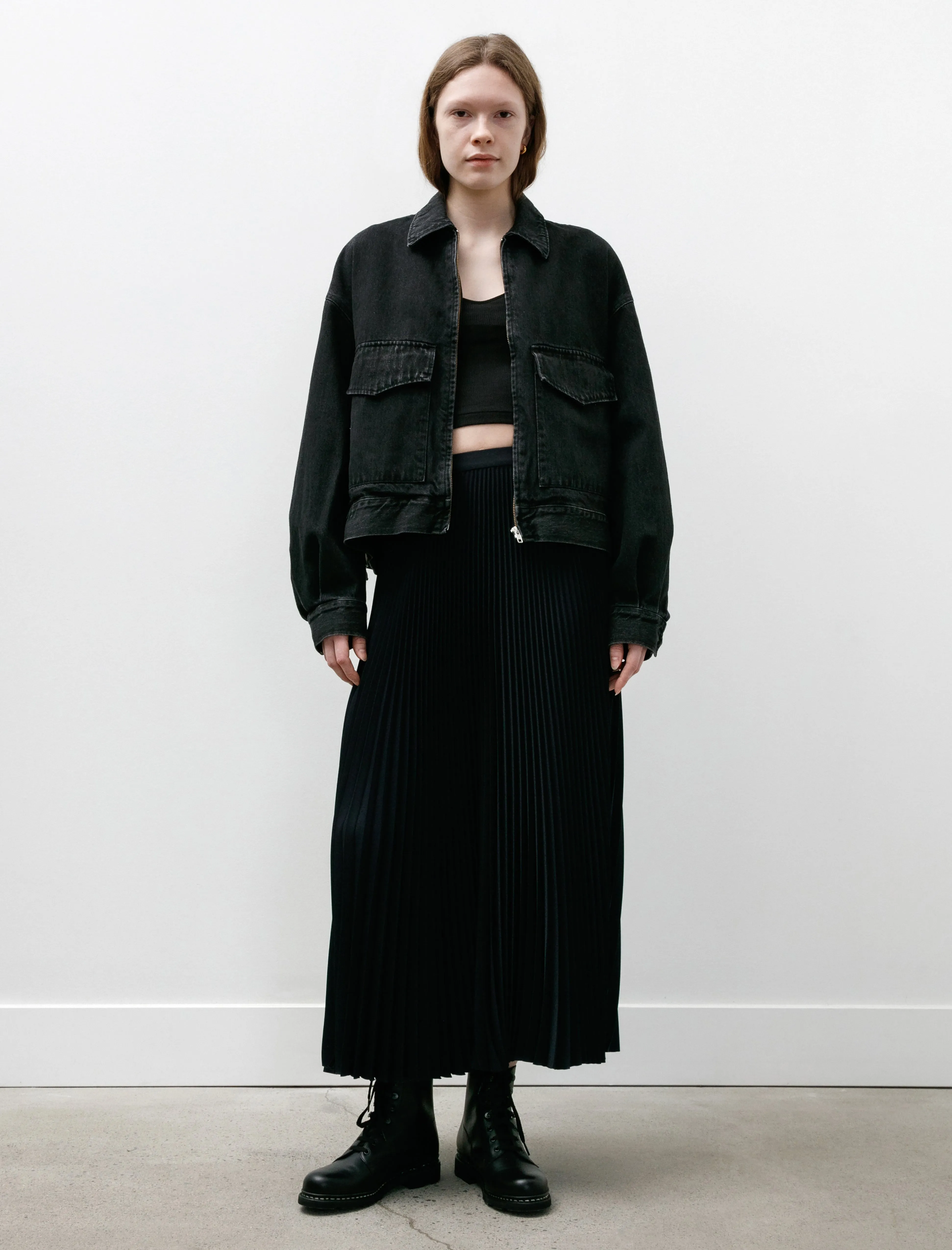 Selvage Denim Zip Jacket Black Dark Fade sold by SHOP NEIGHBOR