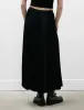 Satin Pleats Skirt Navy sold by SHOP NEIGHBOR