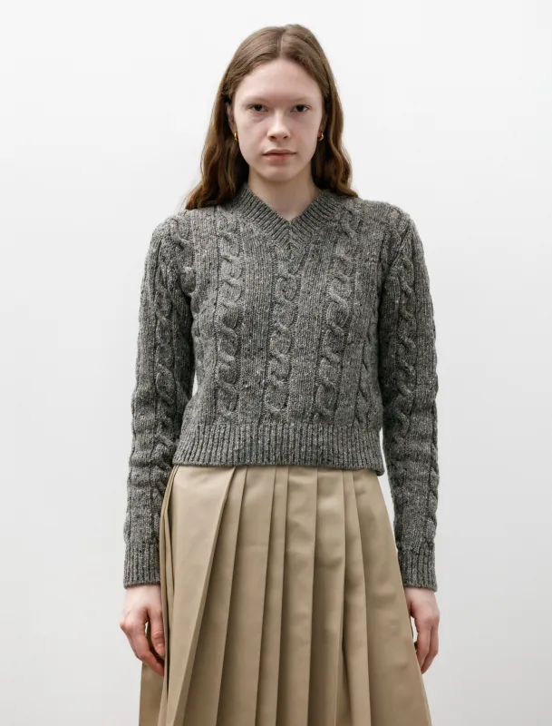 Mairie Donegal V-Neck Ramor Grey made by SHOP NEIGHBOR