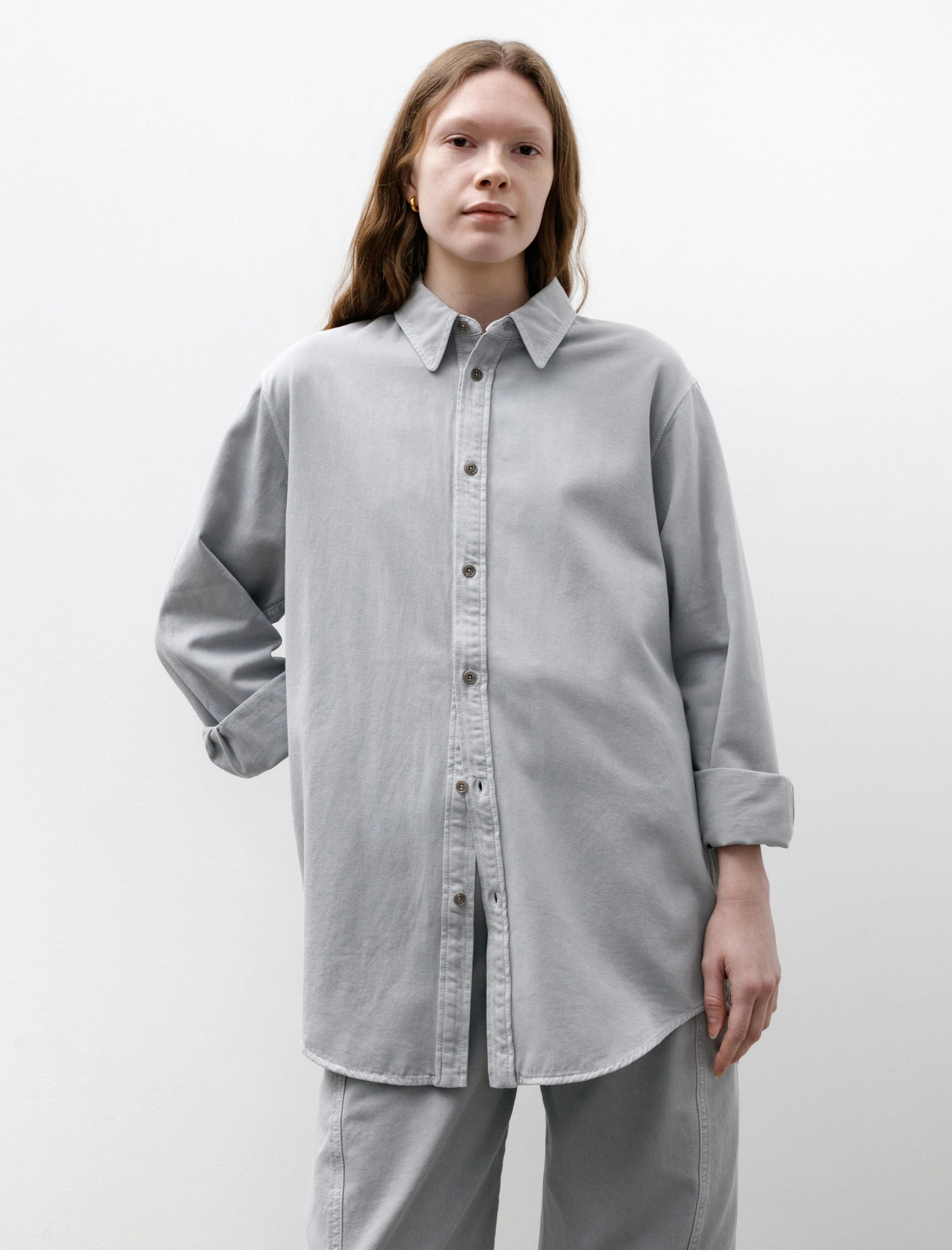 Relaxed Shirt Snowy Blue Grey sold by SHOP NEIGHBOR product image thumbnail 3