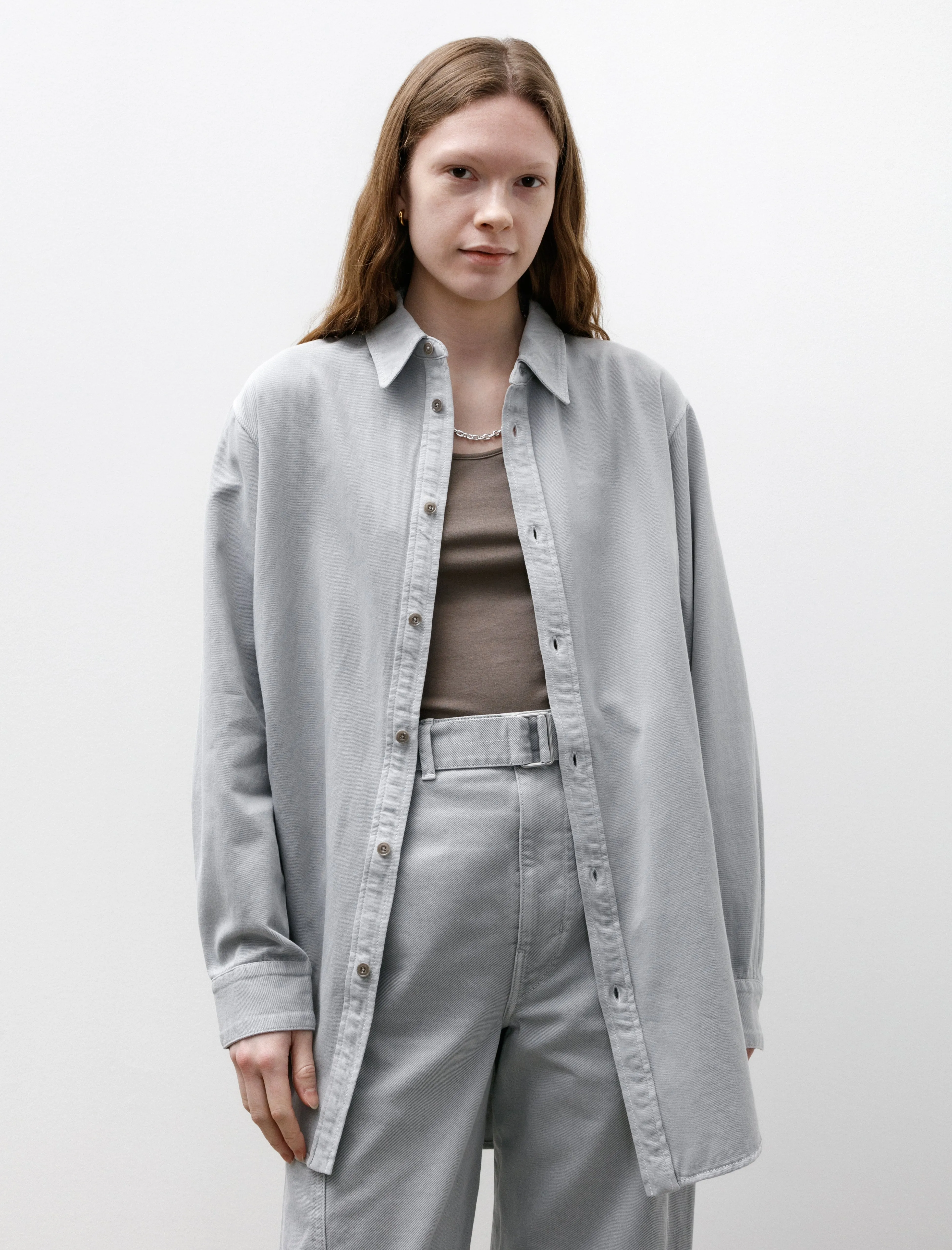 Relaxed Shirt Snowy Blue Grey sold by SHOP NEIGHBOR