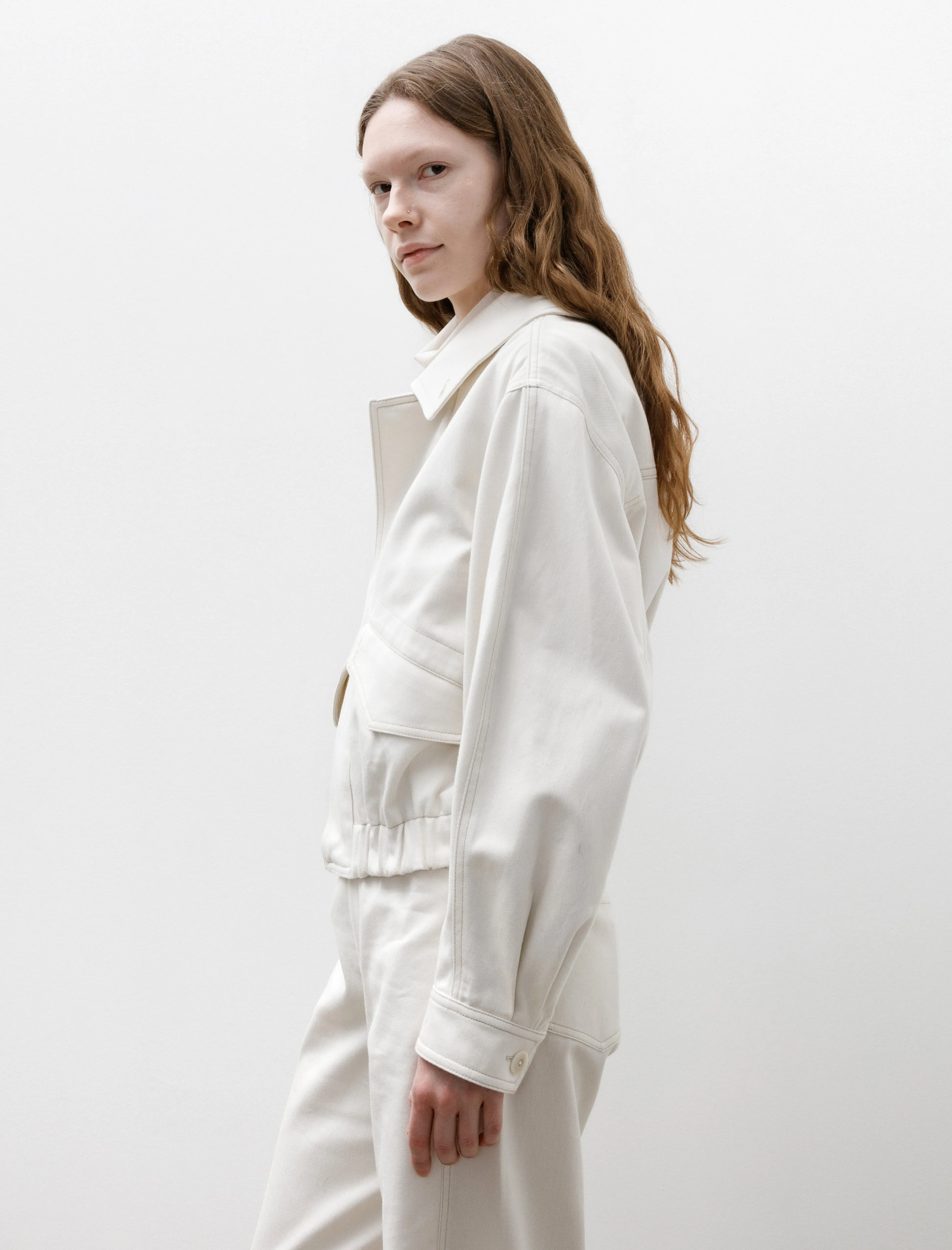 Short Blouson Cream White sold by SHOP NEIGHBOR product image thumbnail 5