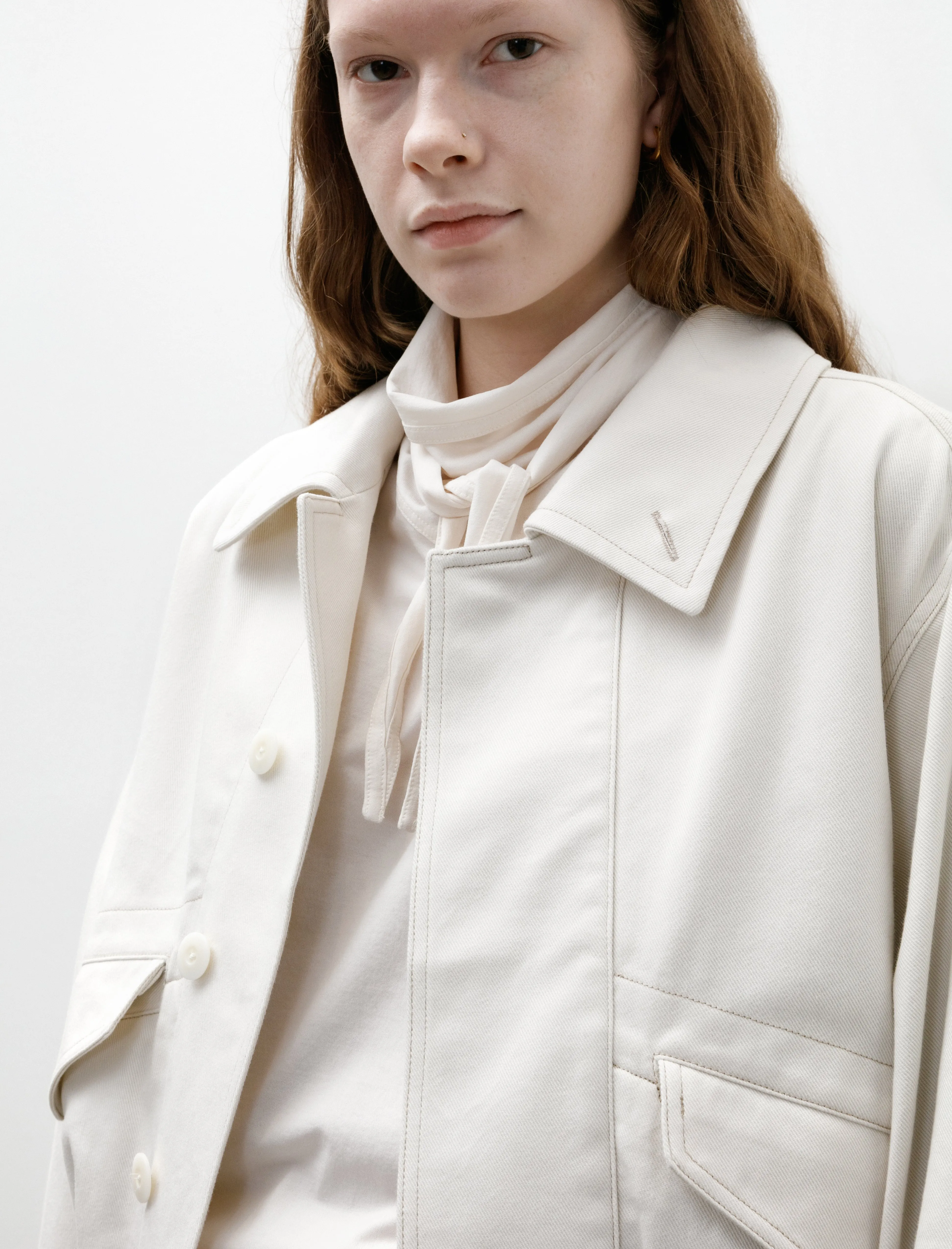 Short Blouson Cream White sold by SHOP NEIGHBOR product image thumbnail 3
