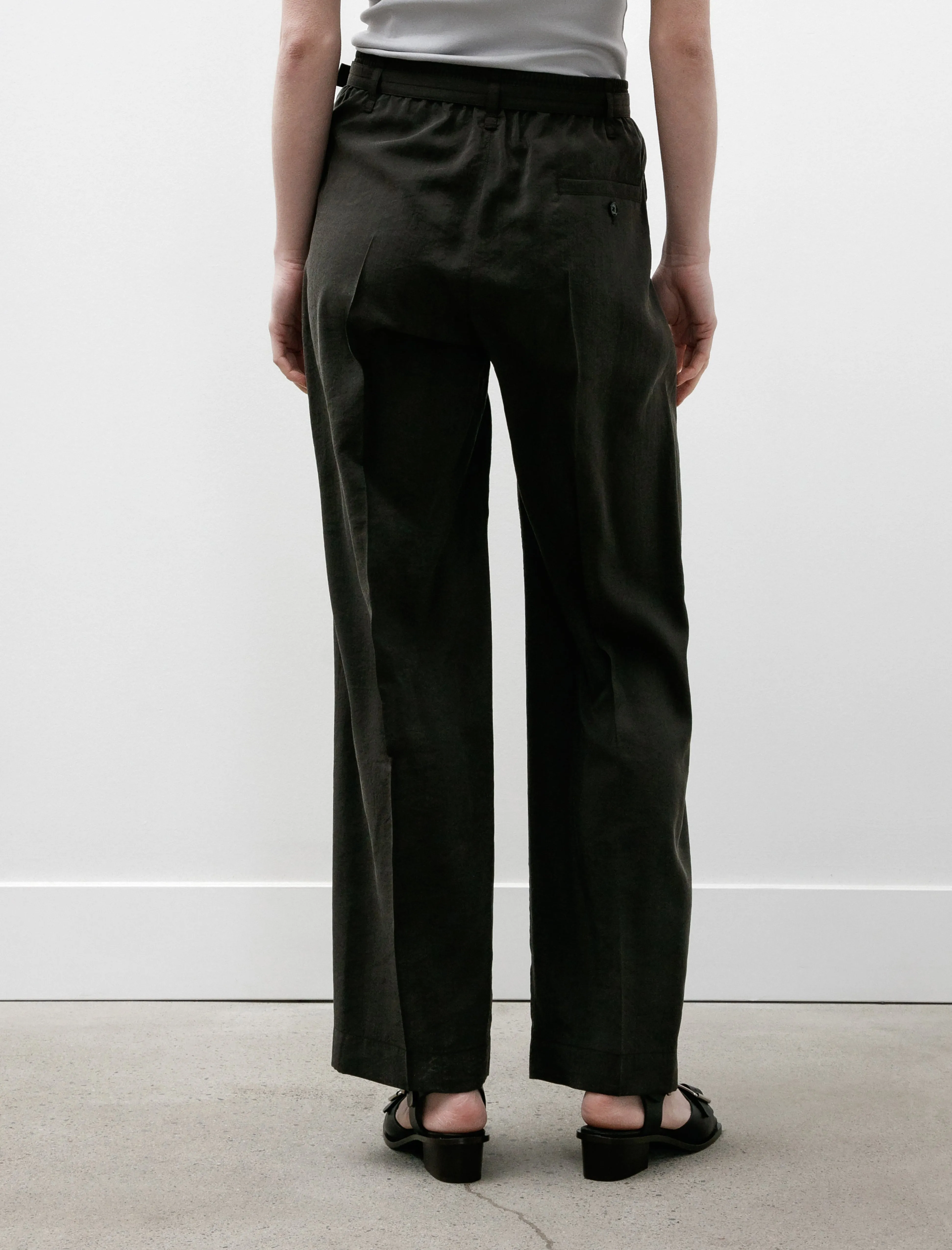 Belted Relaxed Pants Dark Espresso sold by SHOP NEIGHBOR product image thumbnail 5