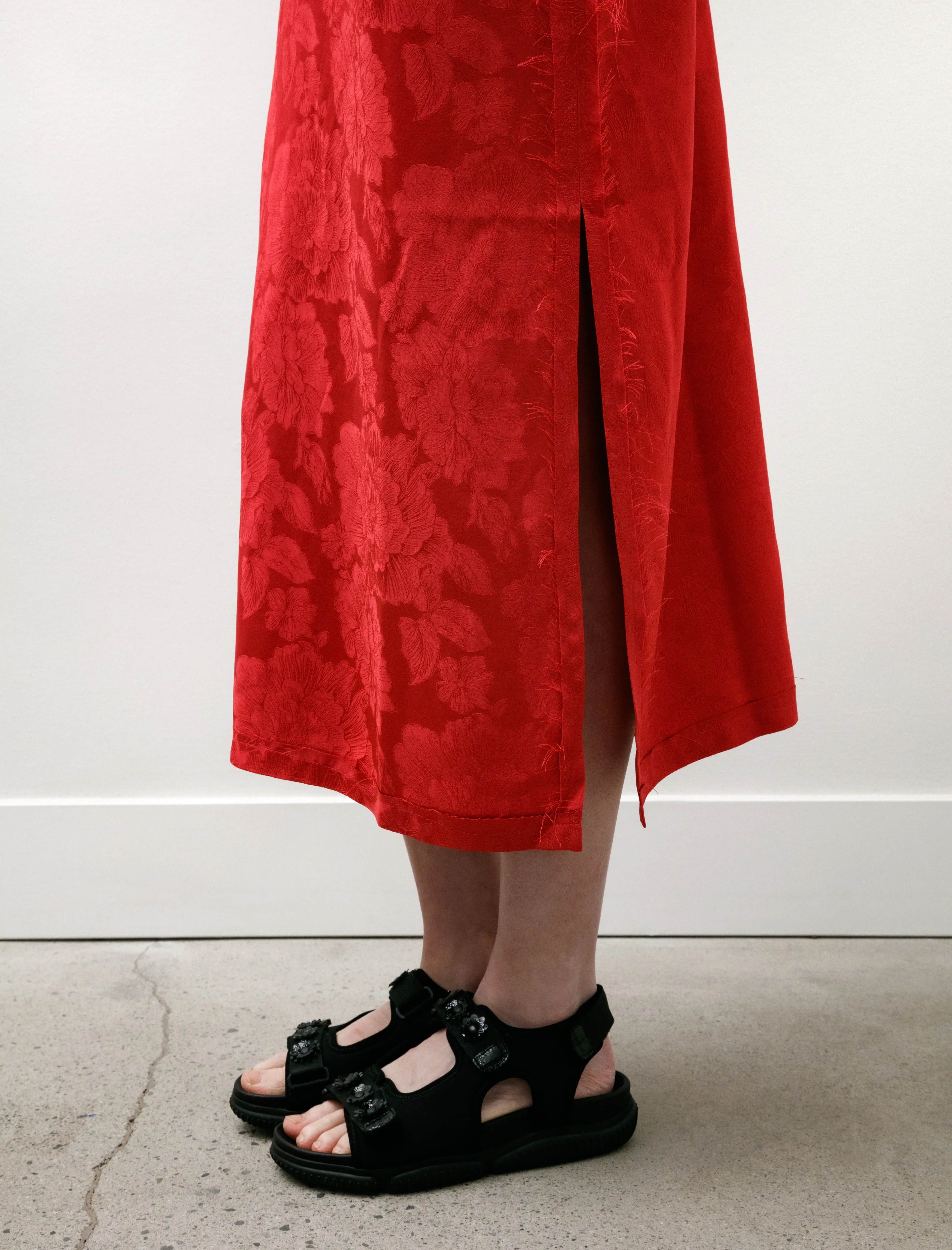 Floral Split Dress Pink sold by SHOP NEIGHBOR product image thumbnail 4