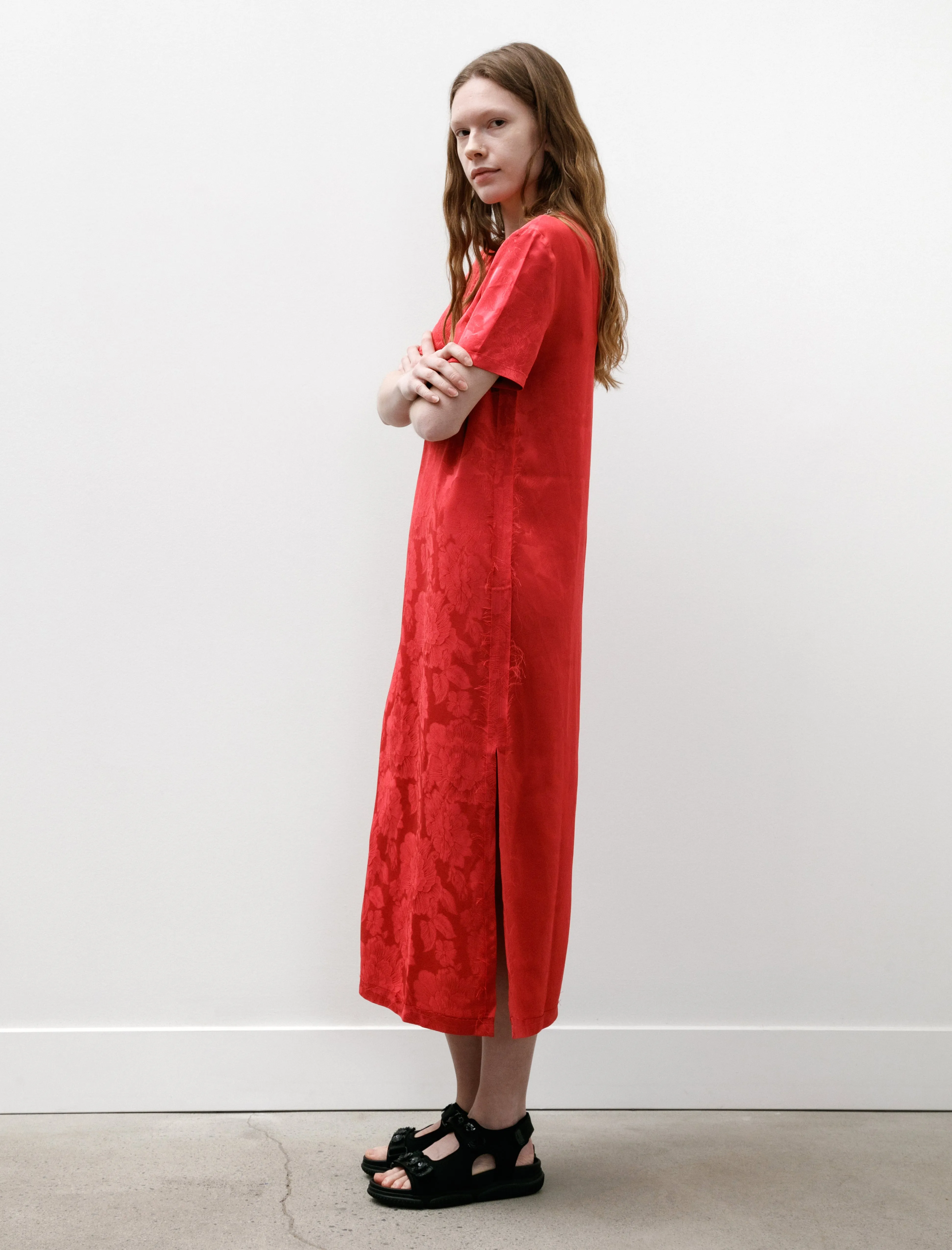 Floral Split Dress Pink sold by SHOP NEIGHBOR product image thumbnail 2