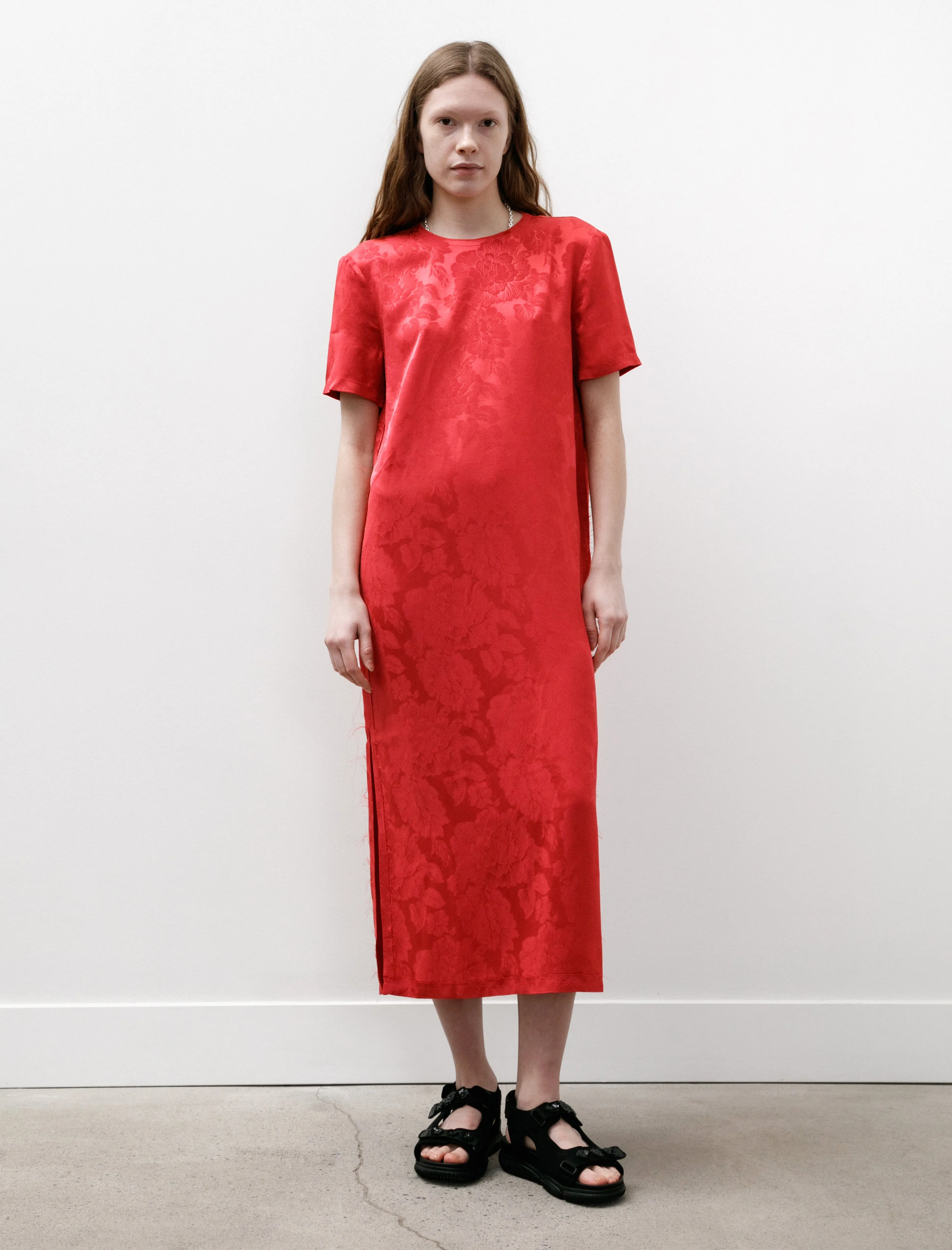 Floral Split Dress Pink sold by SHOP NEIGHBOR